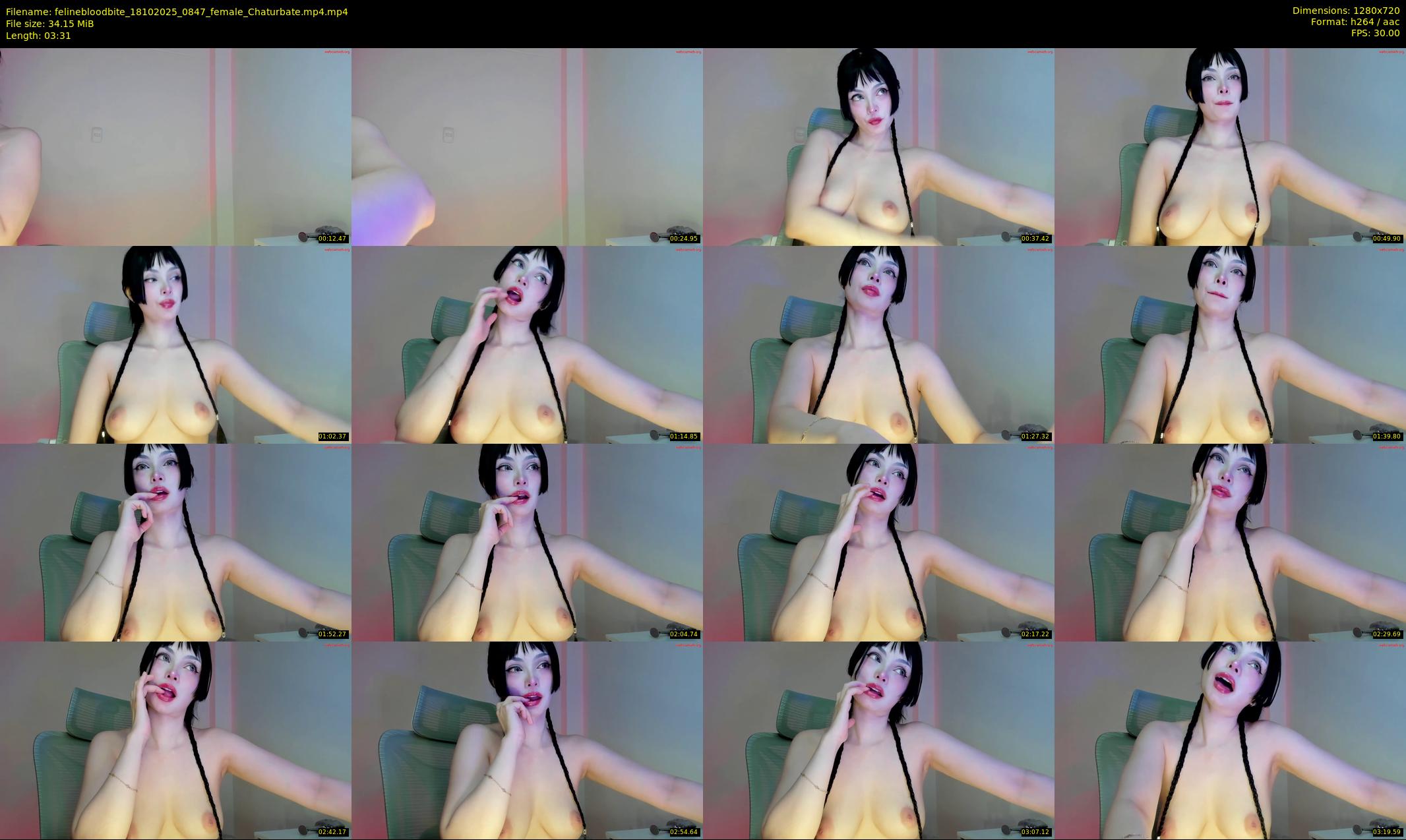 felinebloodbite — 4 minute Chaturbate female cam show recording, 720p, Oct 18, 2025