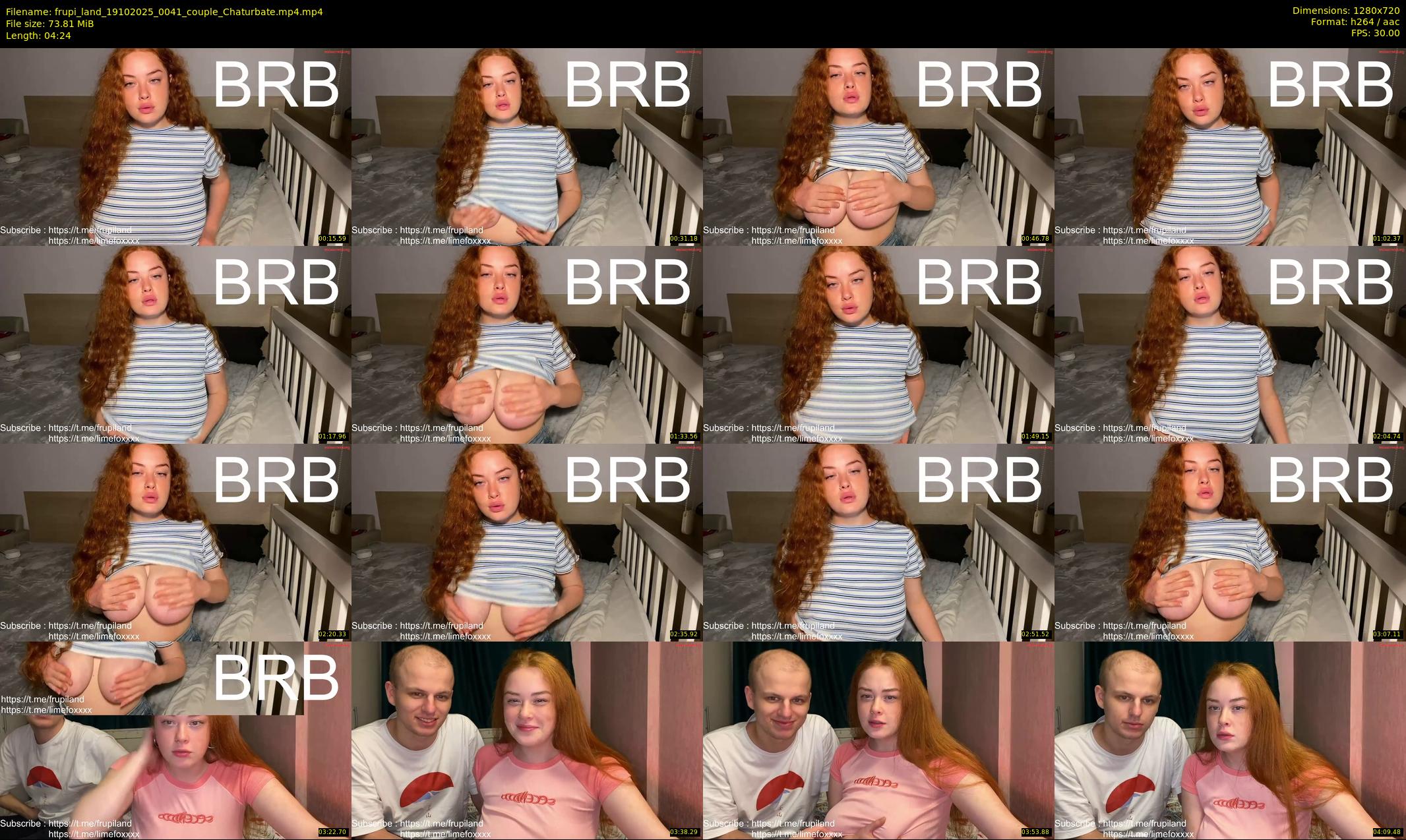 frupi_land — 5 minute Chaturbate couple cam show recording, 720p, Oct 19, 2025