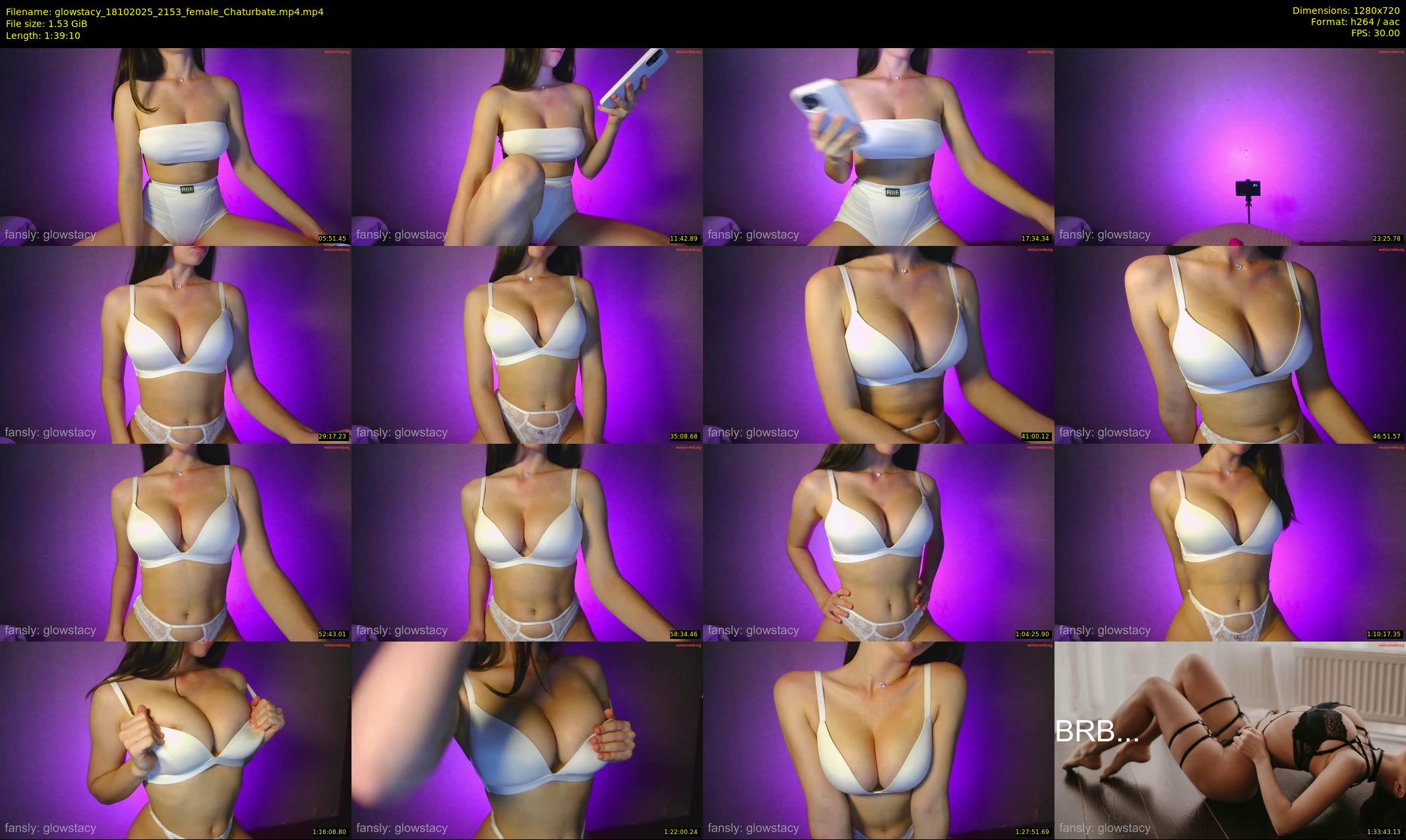 glowstacy — 100 minute Chaturbate female cam show recording, 720p, Oct 18, 2025