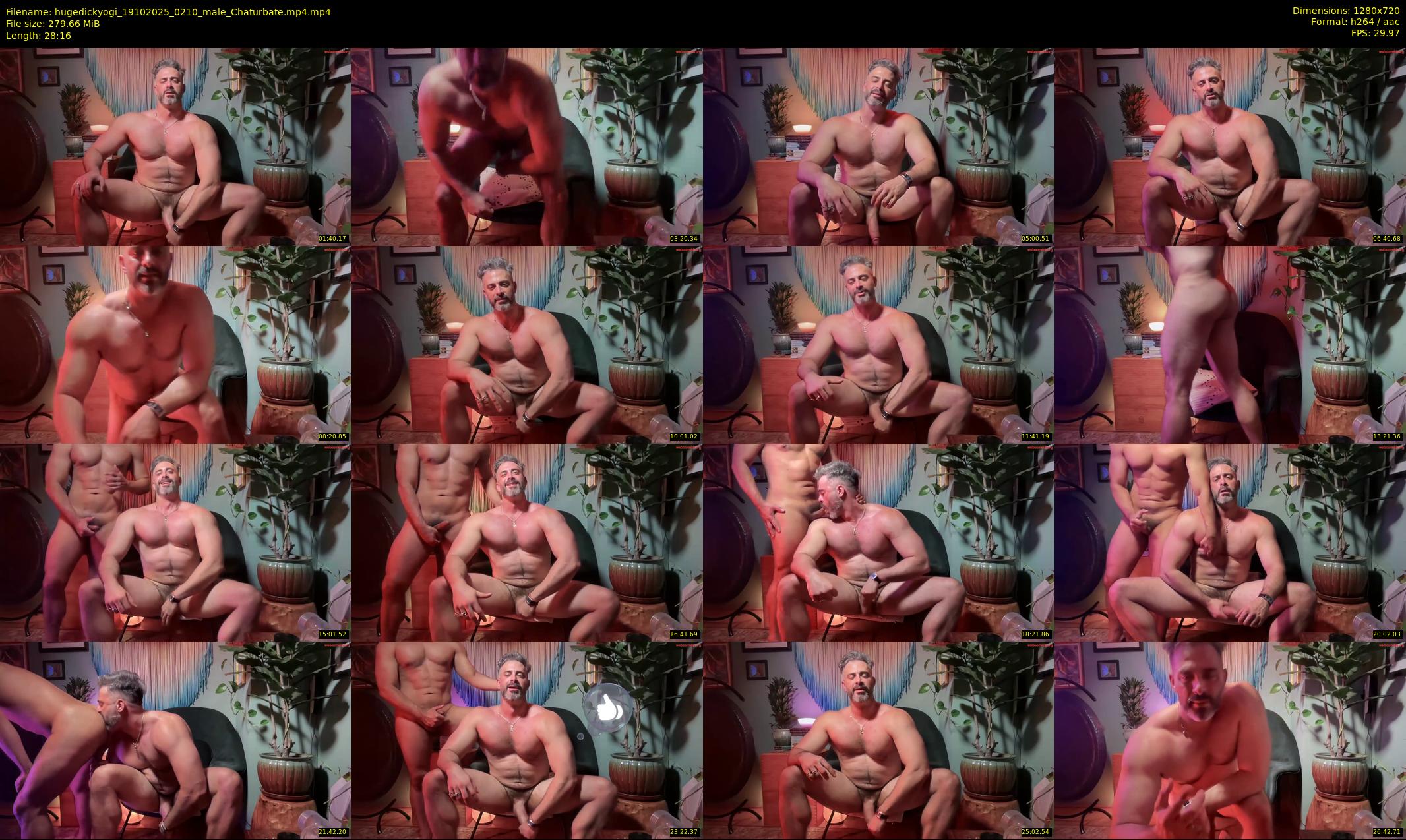 hugedickyogi — 29 minute Chaturbate male cam show recording, 720p, Oct 19, 2025