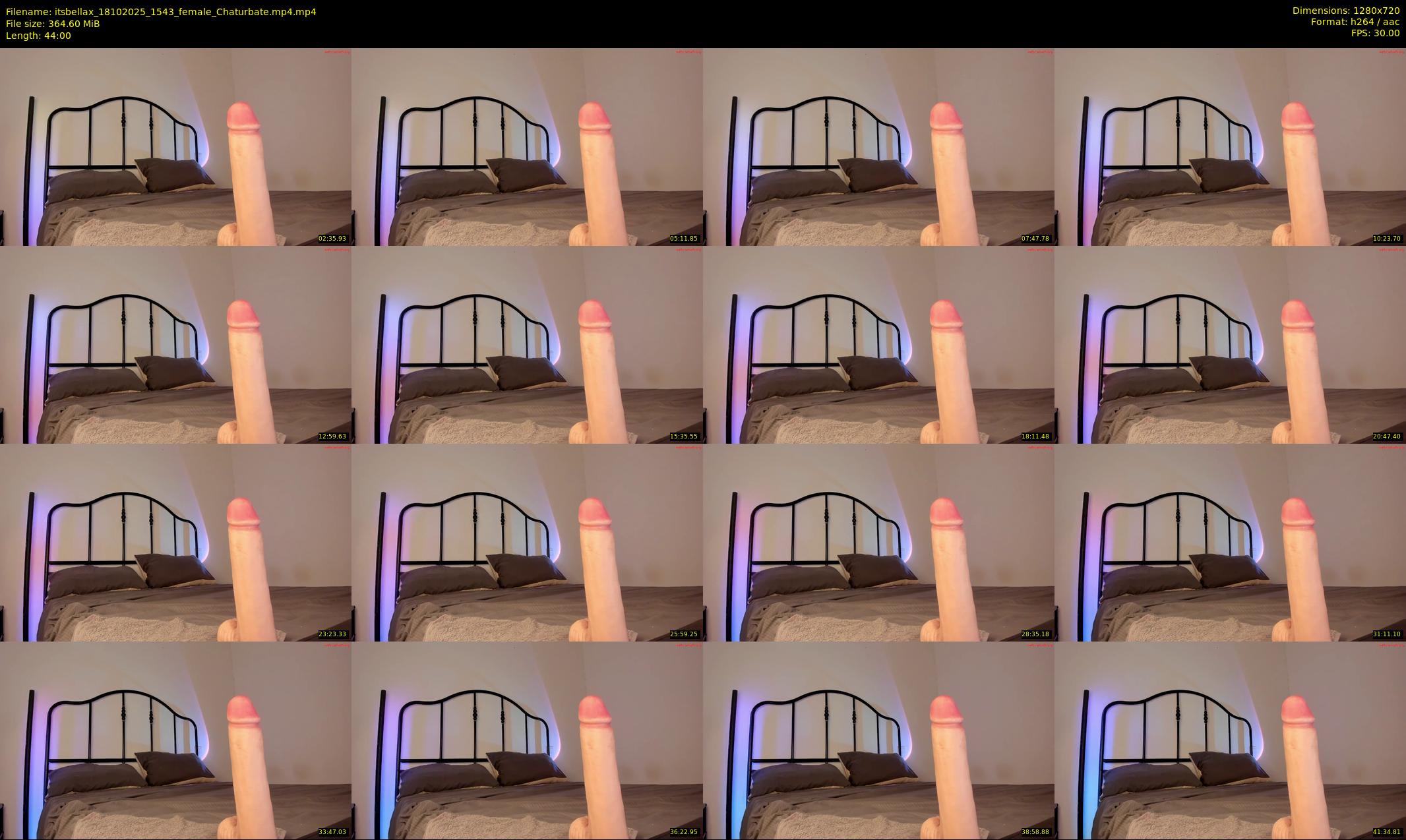 itsbellax — 44 minute Chaturbate female cam show recording, 720p, Oct 18, 2025