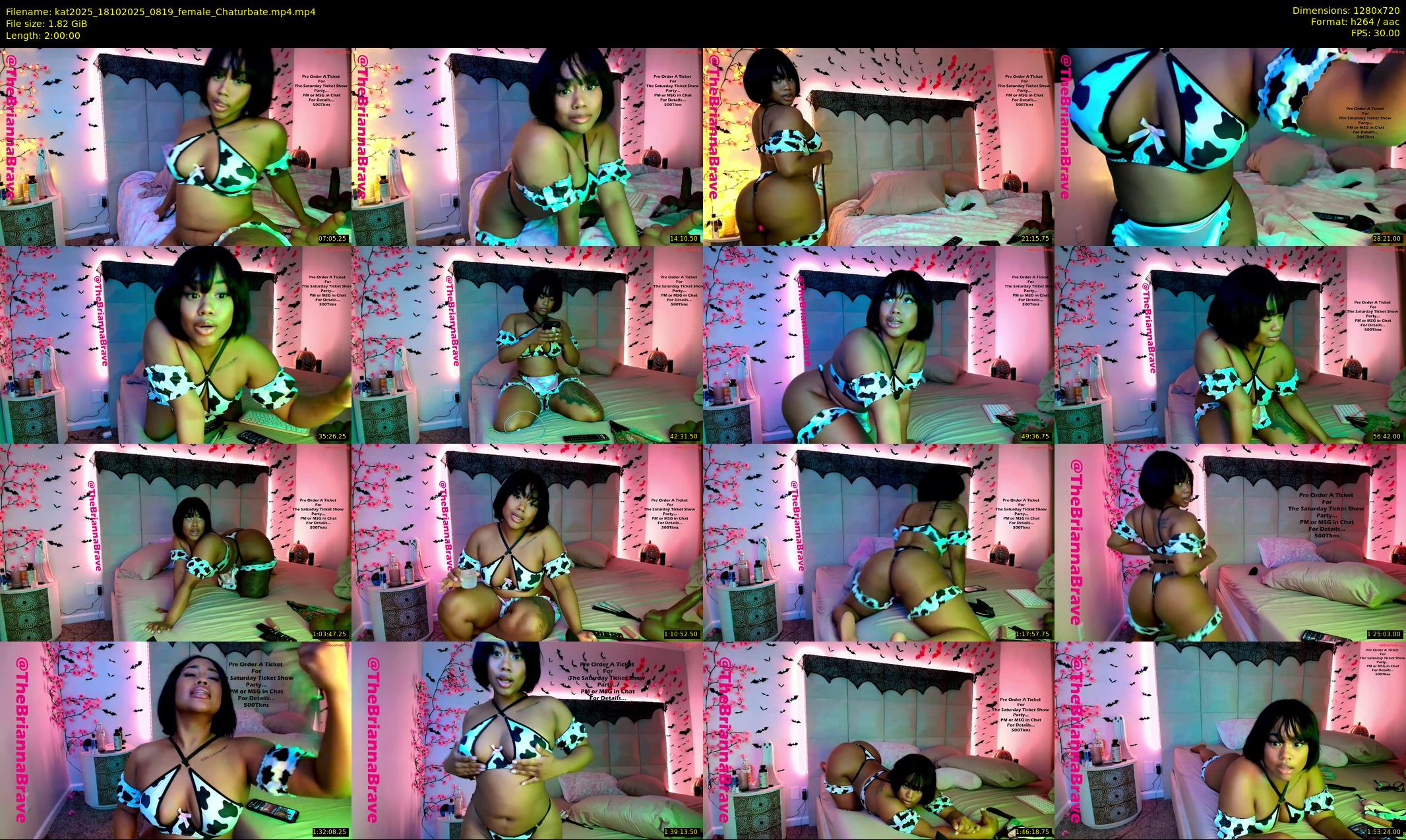 kat2025 — 120 minute Chaturbate female cam show recording, 720p, Oct 18, 2025