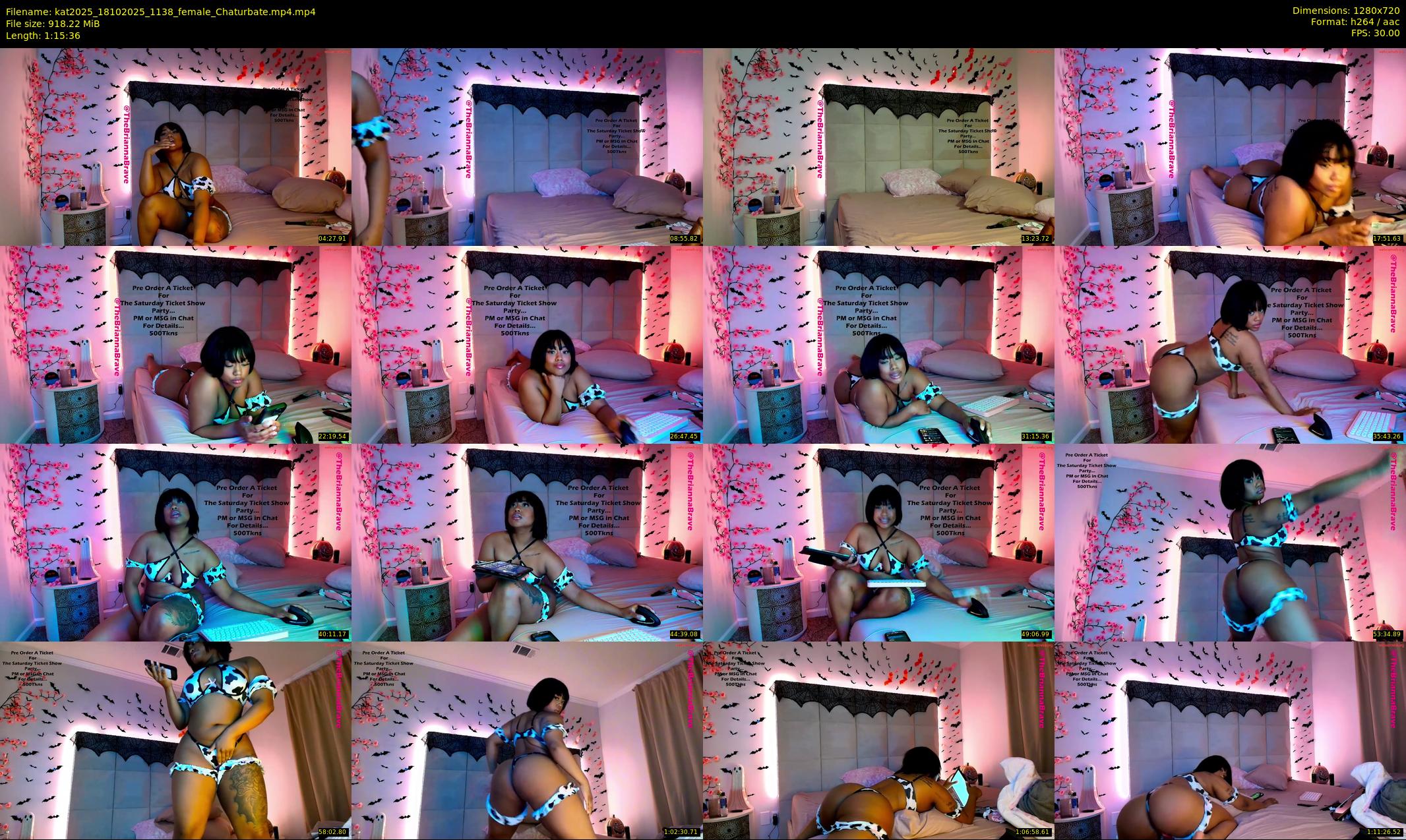 kat2025 — 76 minute Chaturbate female cam show recording, 720p, Oct 18, 2025