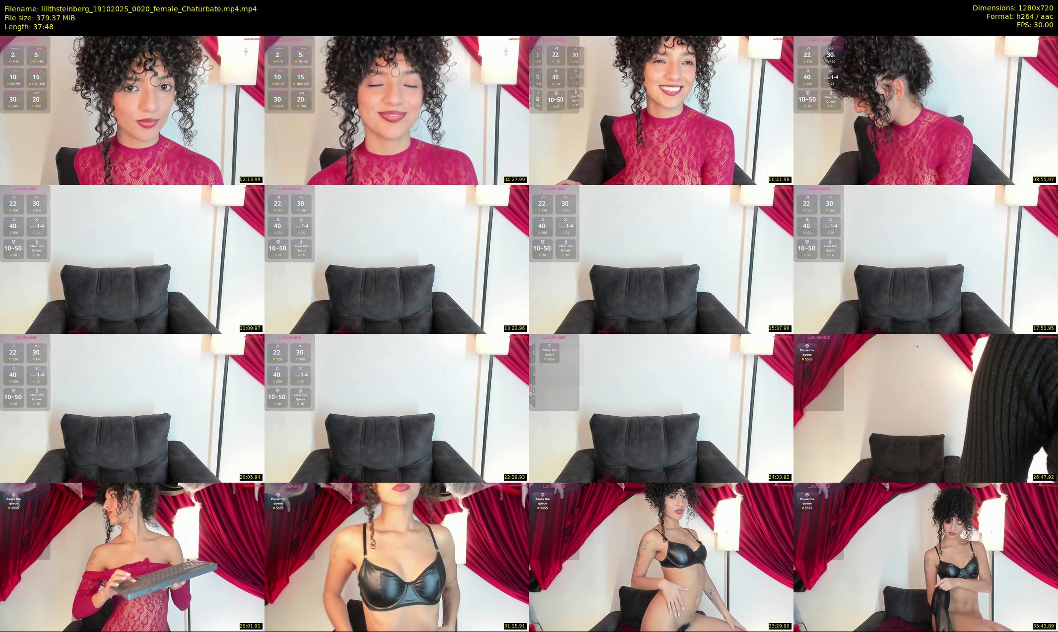 lilithsteinberg — 38 minute Chaturbate female cam show recording, 720p, Oct 19, 2025