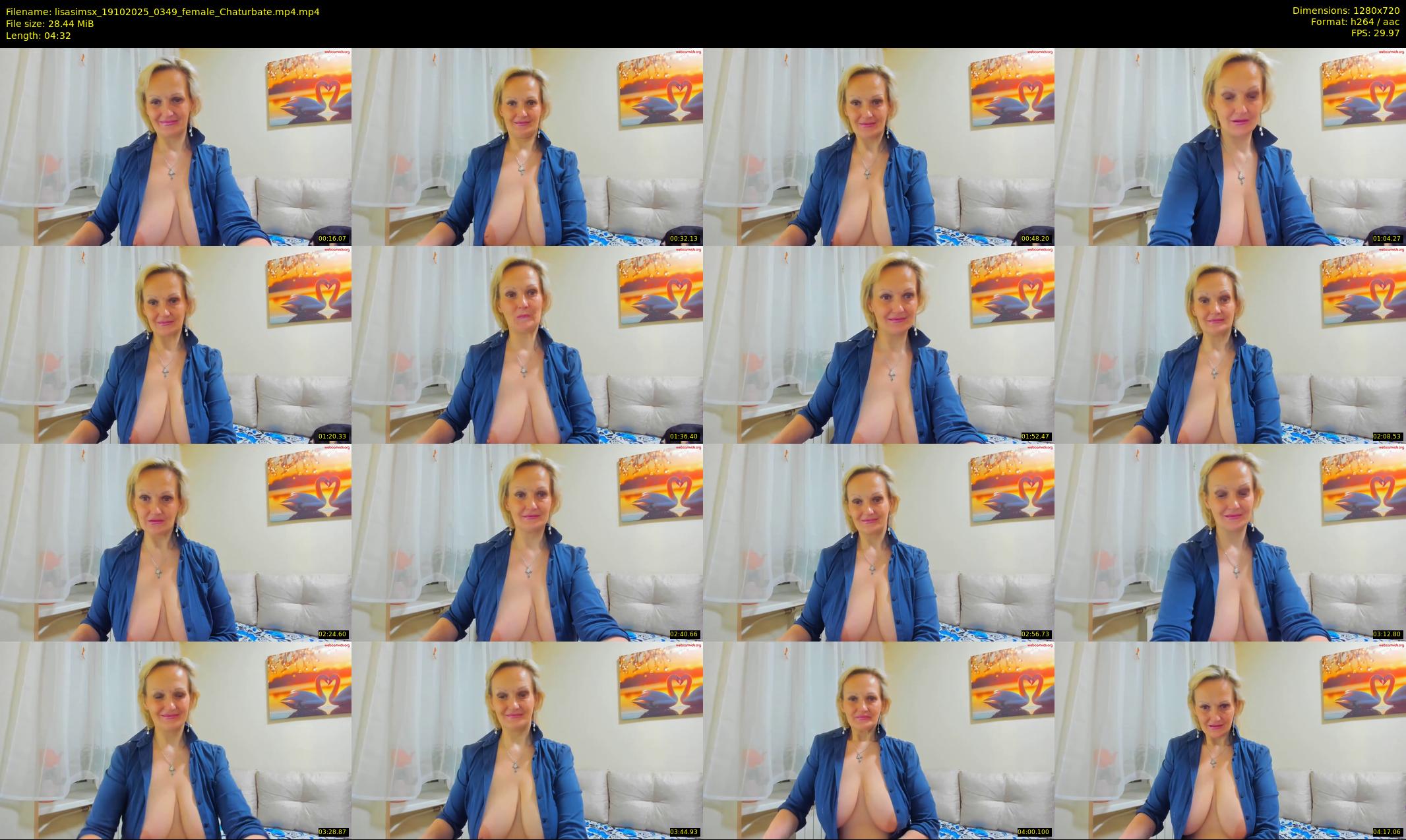 lisasimsx — 5 minute Chaturbate female cam show recording, 720p, Oct 19, 2025