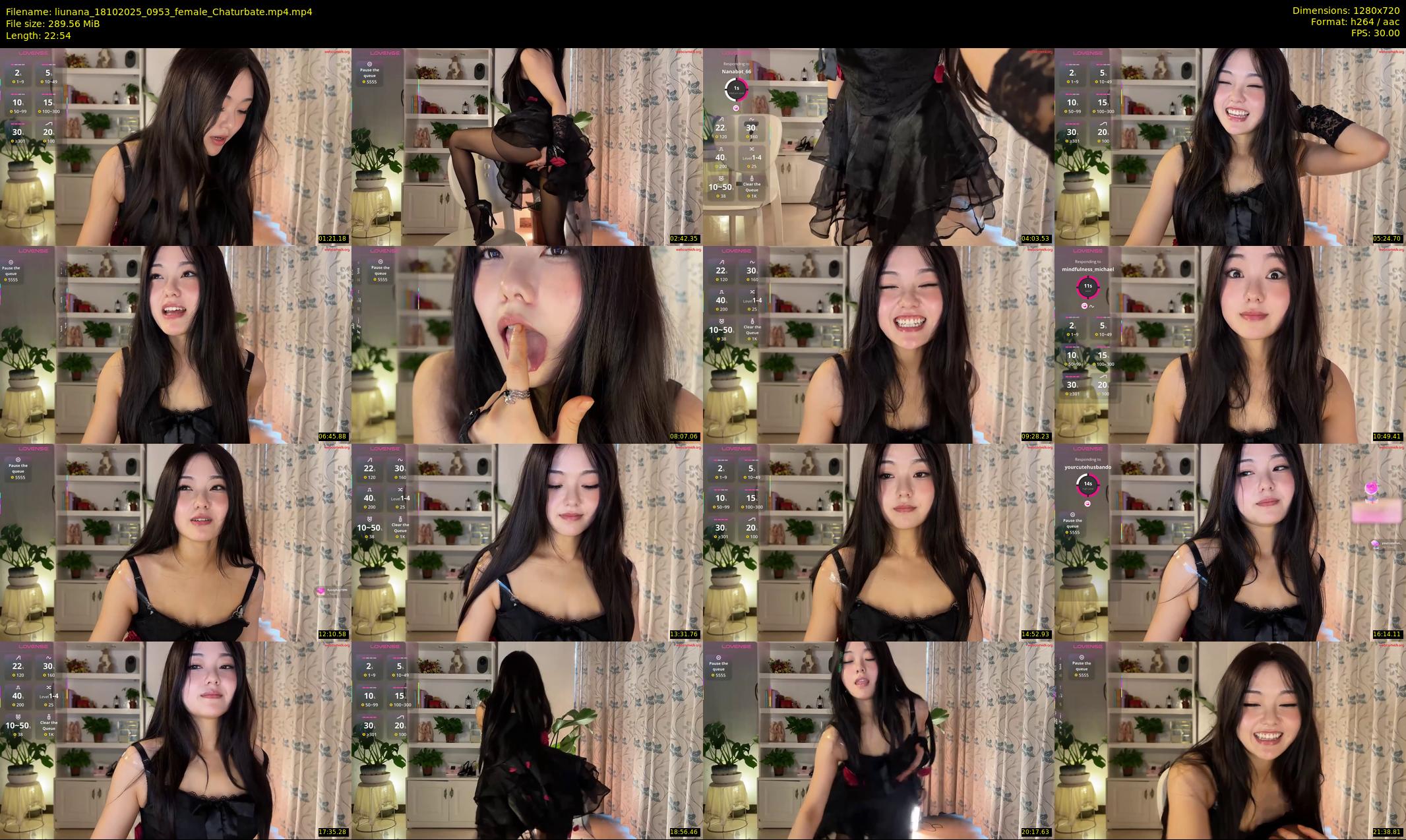 liunana — 23 minute Chaturbate female cam show recording, 720p, Oct 18, 2025