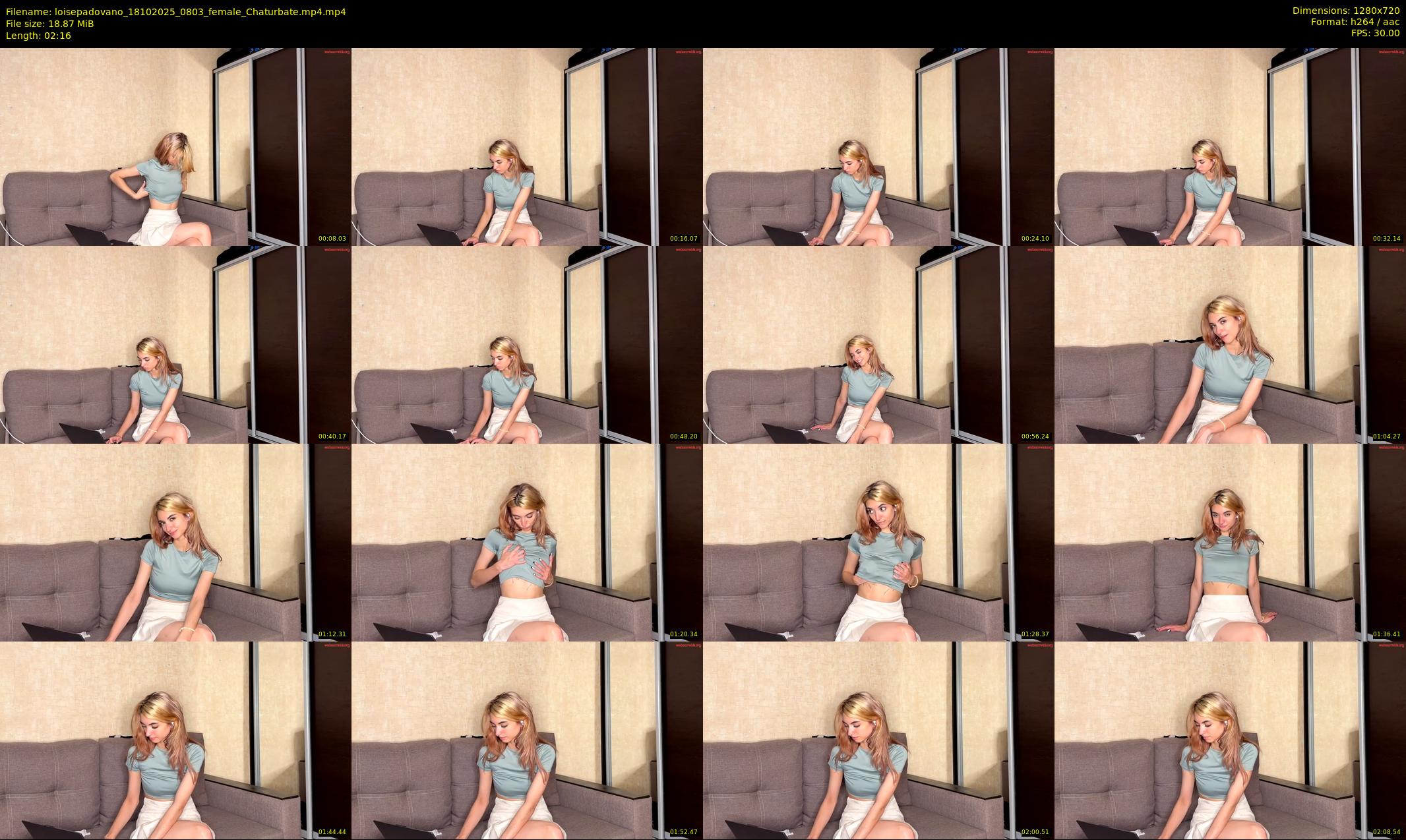 loisepadovano — 3 minute Chaturbate female cam show recording, 720p, Oct 18, 2025