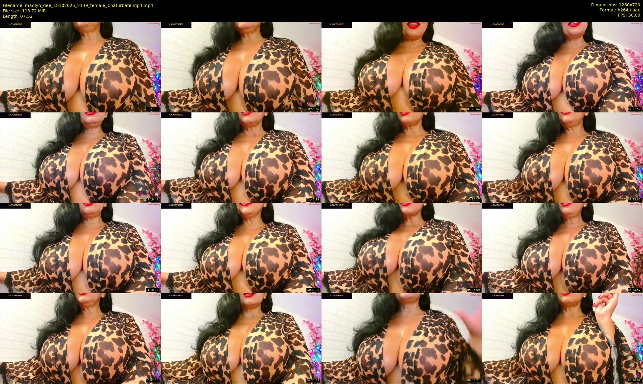 madlyn_dee — 8 minute Chaturbate female cam show recording, 720p, Oct 18, 2025