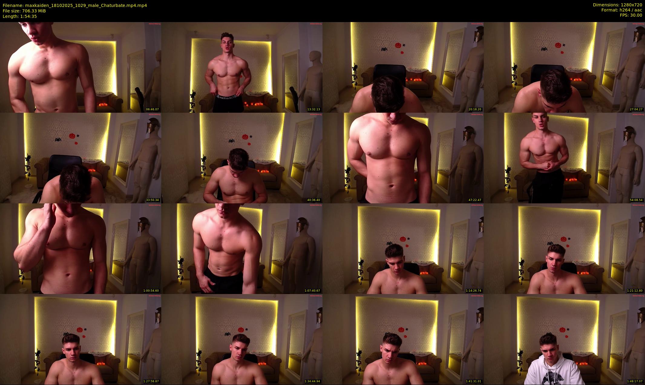 maxkaiden — 115 minute Chaturbate male cam show recording, 720p, Oct 18, 2025