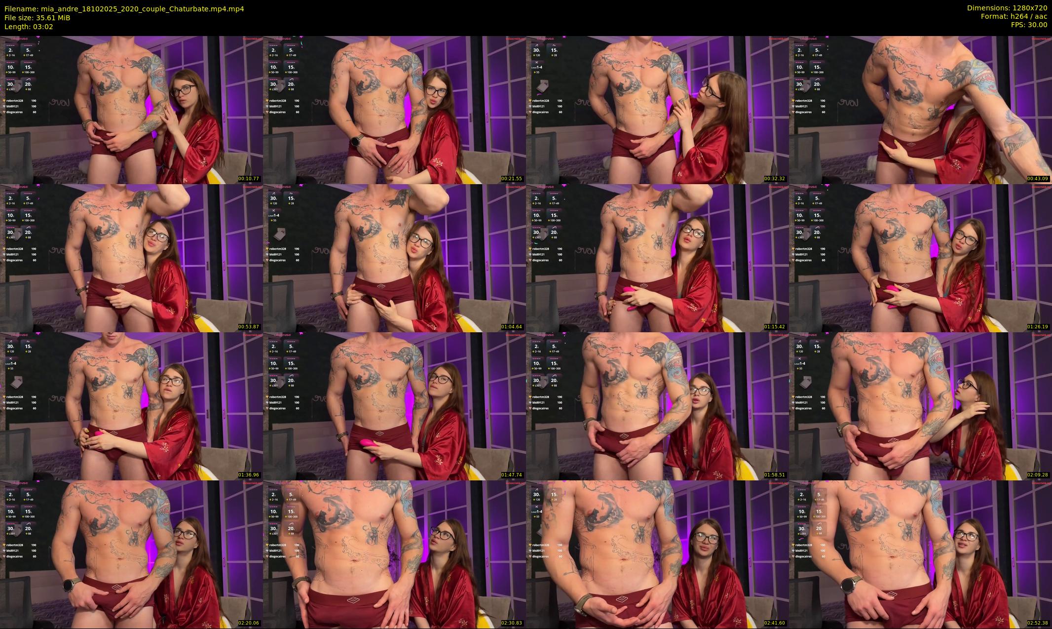 mia_andre — 4 minute Chaturbate couple cam show recording, 720p, Oct 18, 2025