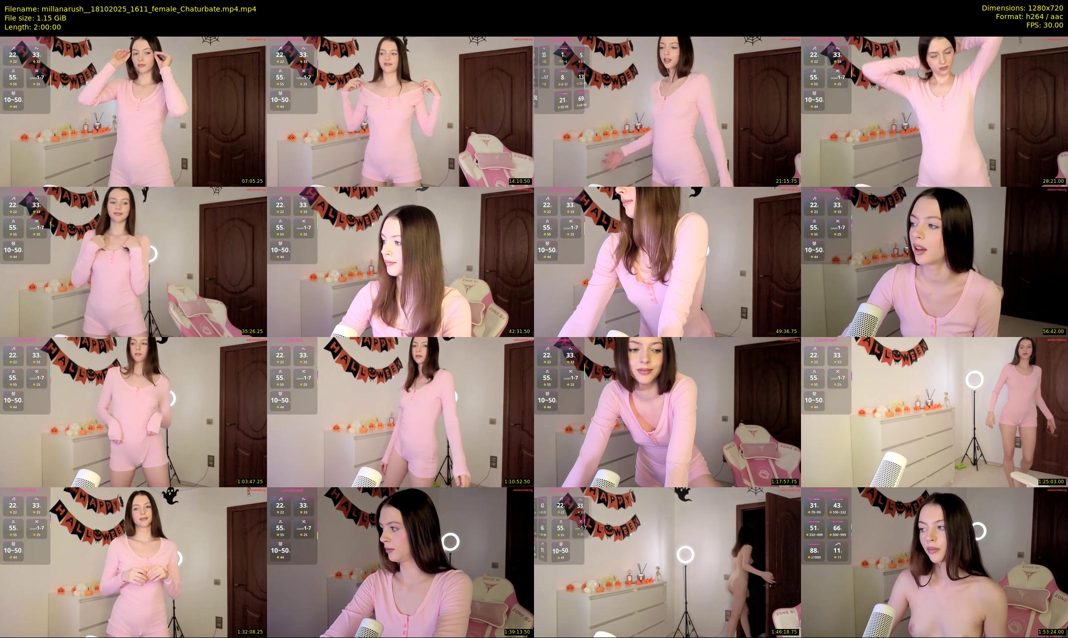 millanarush_ — 120 minute Chaturbate female cam show recording, 720p, Oct 18, 2025