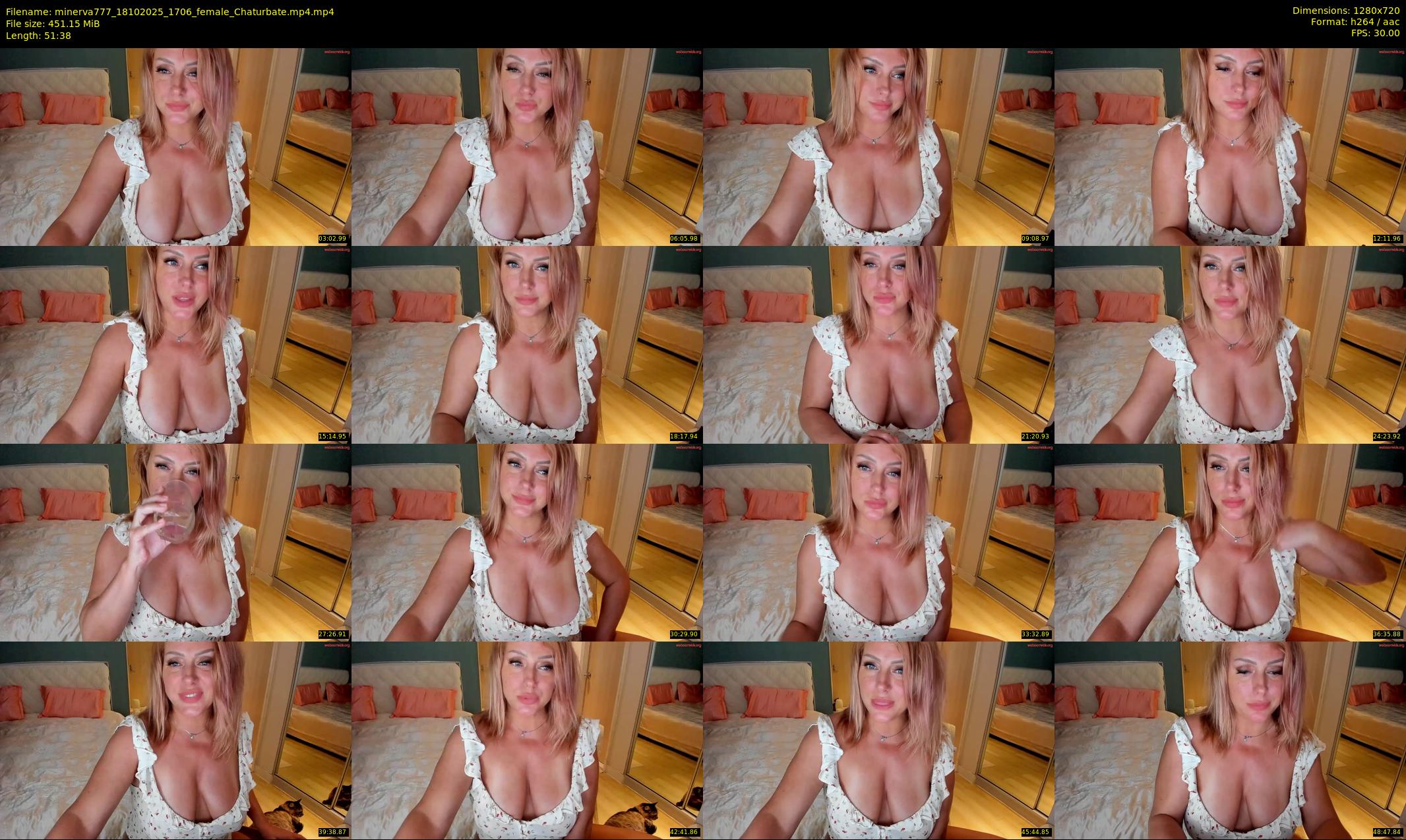minerva777 — 52 minute Chaturbate female cam show recording, 720p, Oct 18, 2025