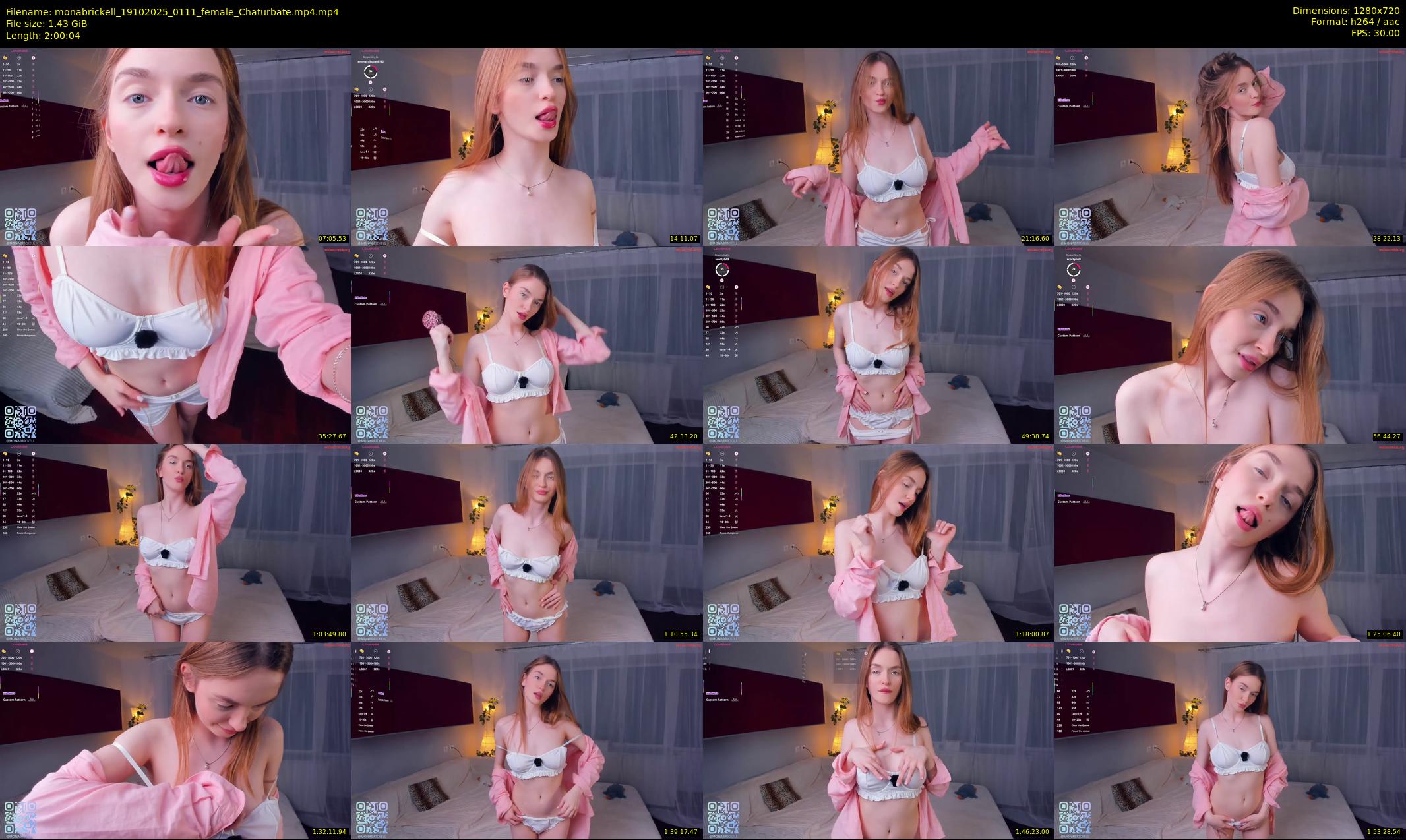 monabrickell — 121 minute Chaturbate female cam show recording, 720p, Oct 19, 2025