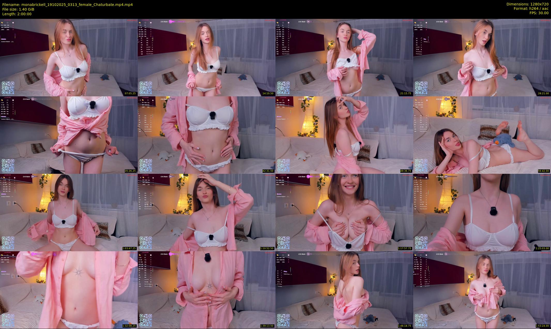 monabrickell — 120 minute Chaturbate female cam show recording, 720p, Oct 19, 2025