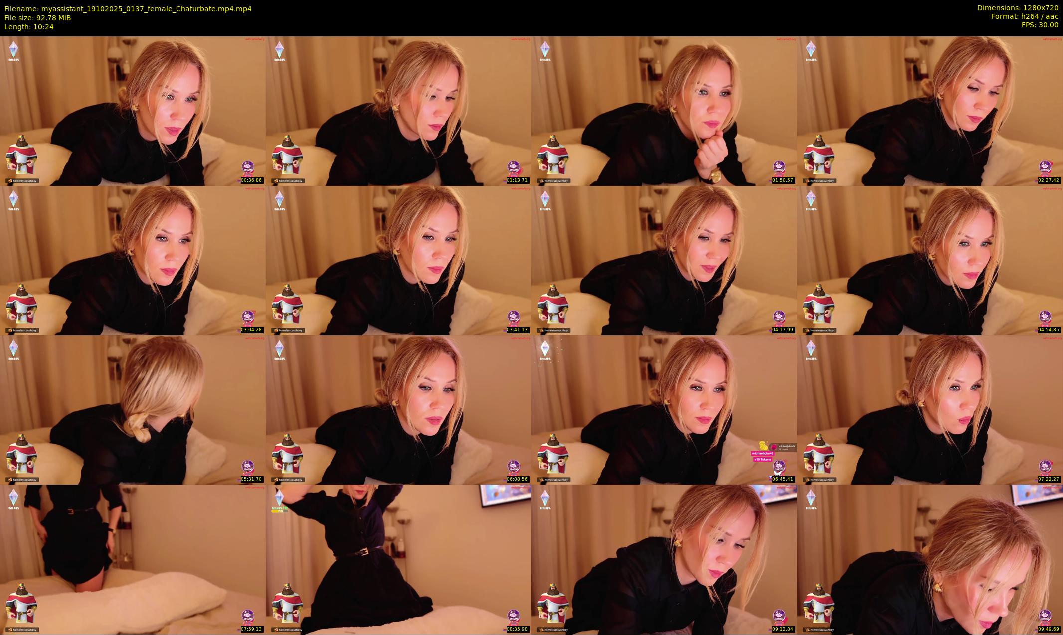 myassistant — 11 minute Chaturbate female cam show recording, 720p, Oct 19, 2025