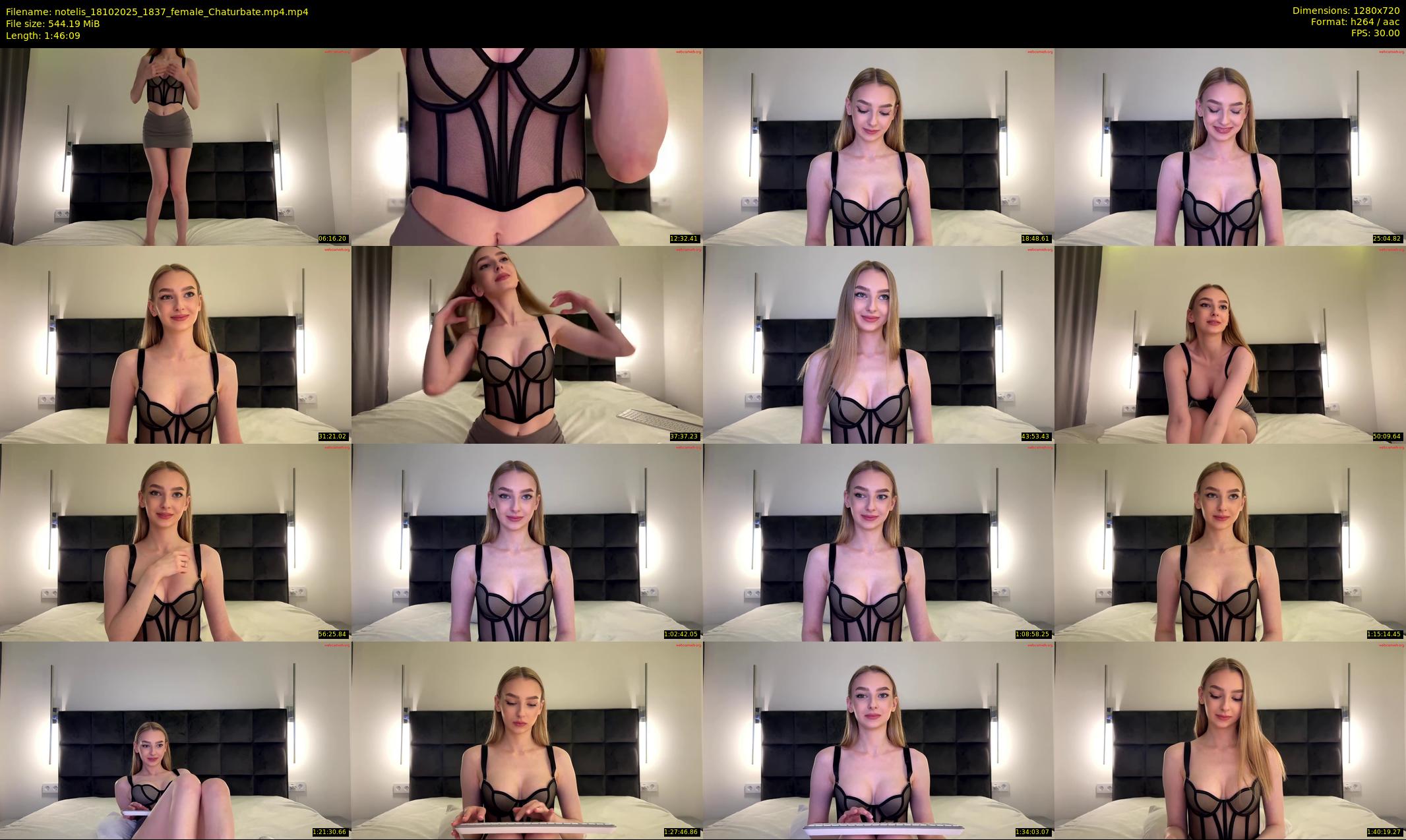 notelis — 107 minute Chaturbate female cam show recording, 720p, Oct 18, 2025
