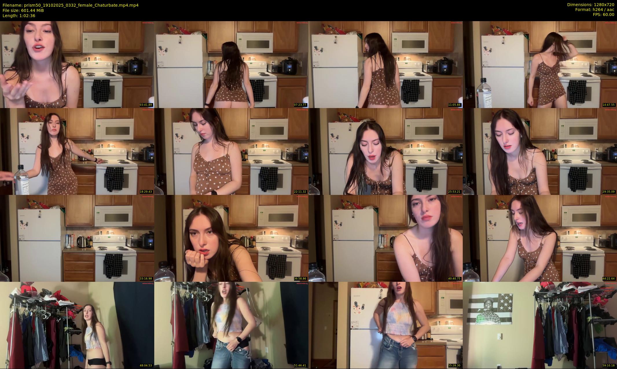 prism50 — 63 minute Chaturbate female cam show recording, 720p, Oct 19, 2025