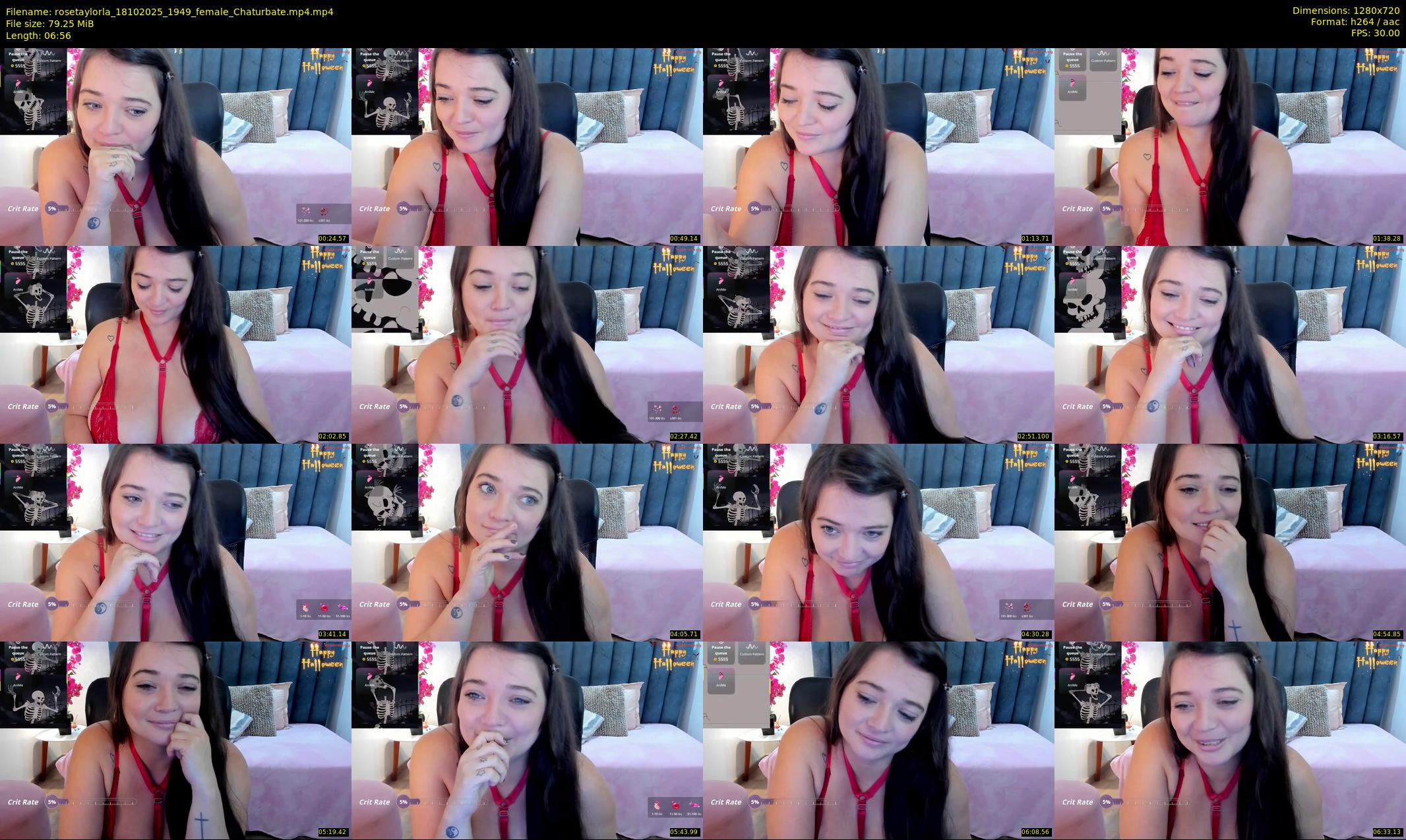 rosetaylorla — 7 minute Chaturbate female cam show recording, 720p, Oct 18, 2025