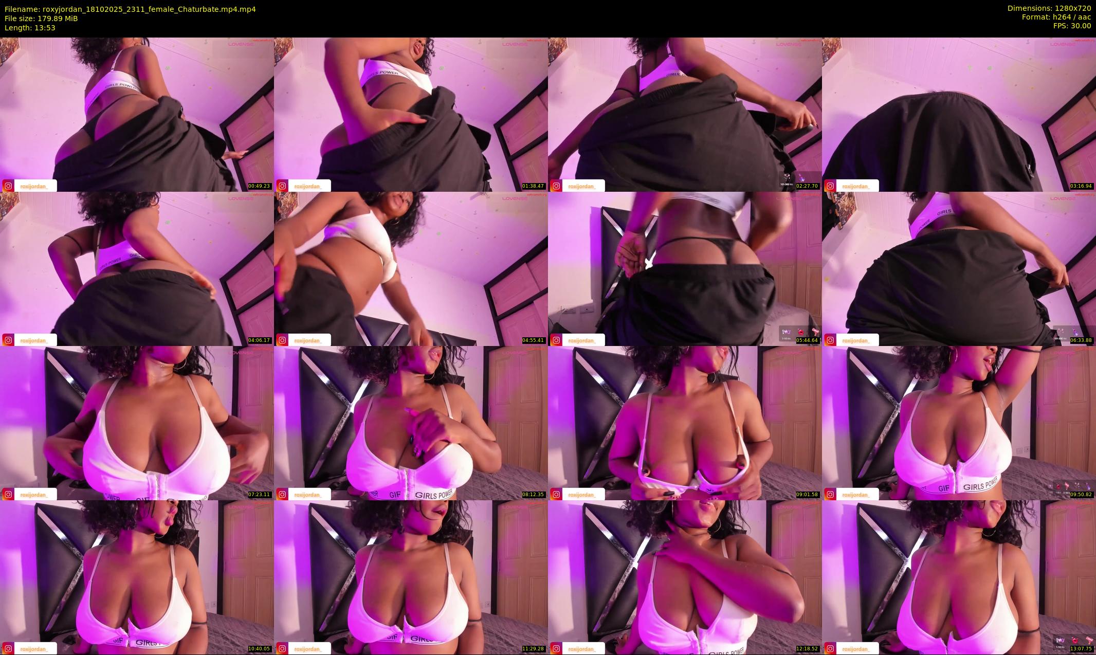 roxyjordan — 14 minute Chaturbate female cam show recording, 720p, Oct 18, 2025