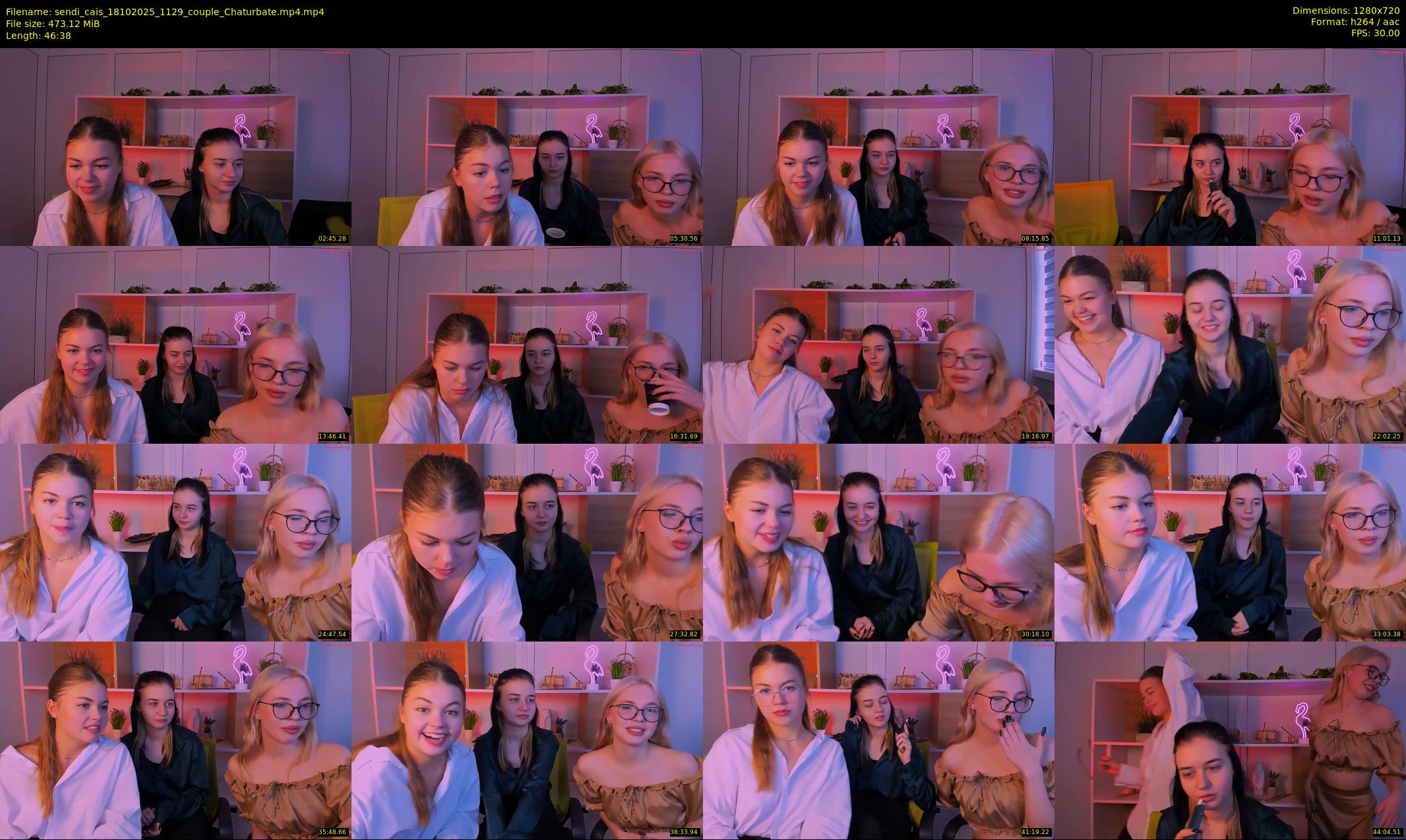 sendi_cais — 47 minute Chaturbate female cam show recording, 720p, Oct 18, 2025