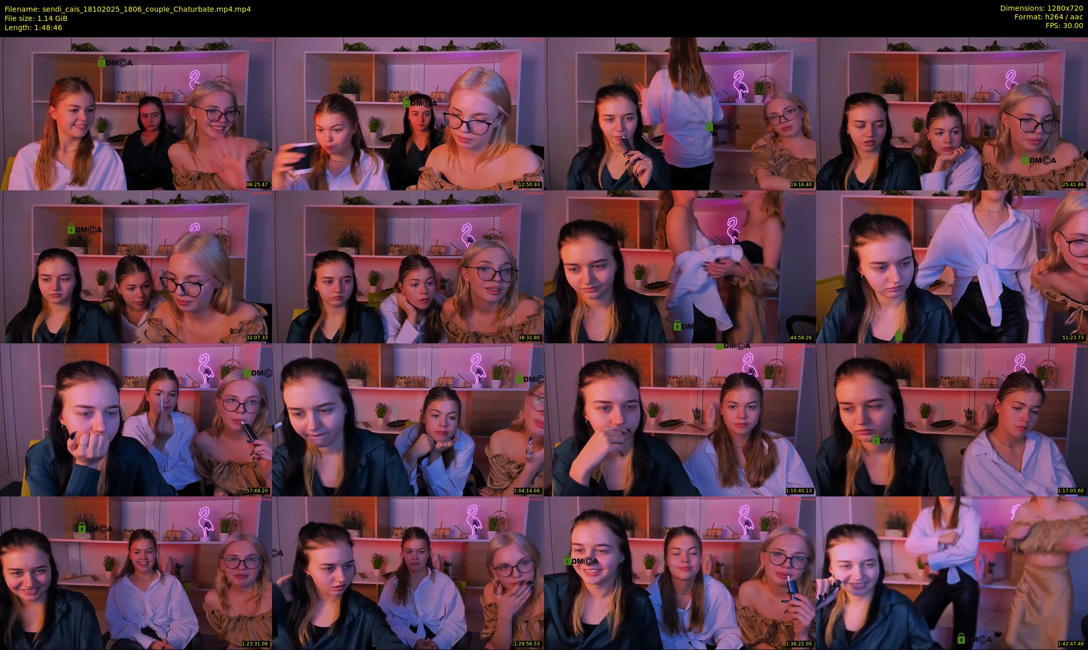 sendi_cais — 109 minute Chaturbate female cam show recording, 720p, Oct 18, 2025