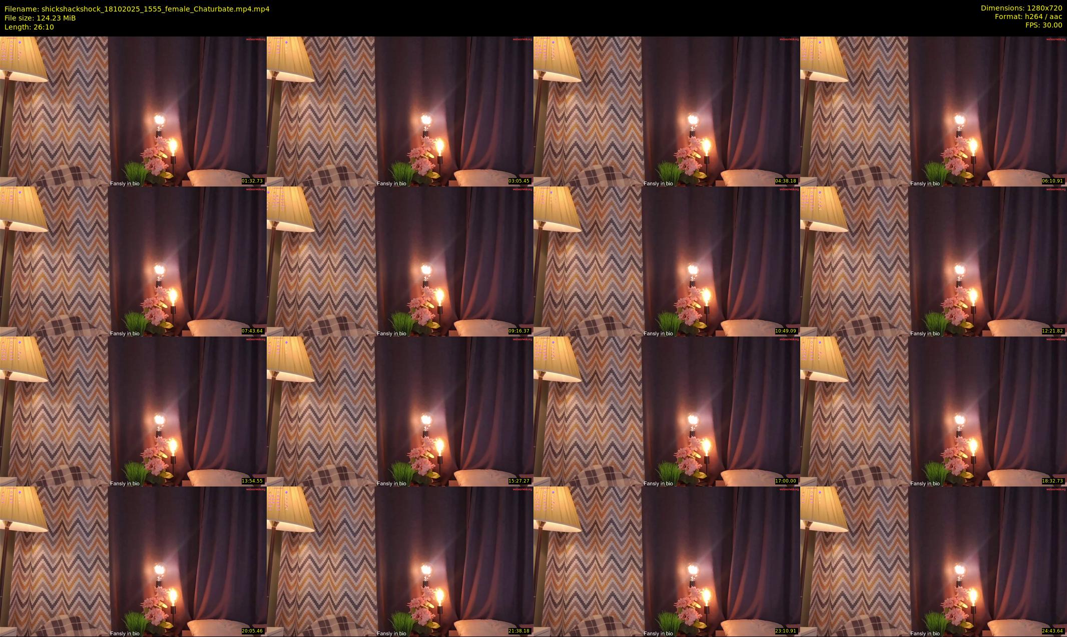 shickshackshock — 27 minute Chaturbate female cam show recording, 720p, Oct 18, 2025