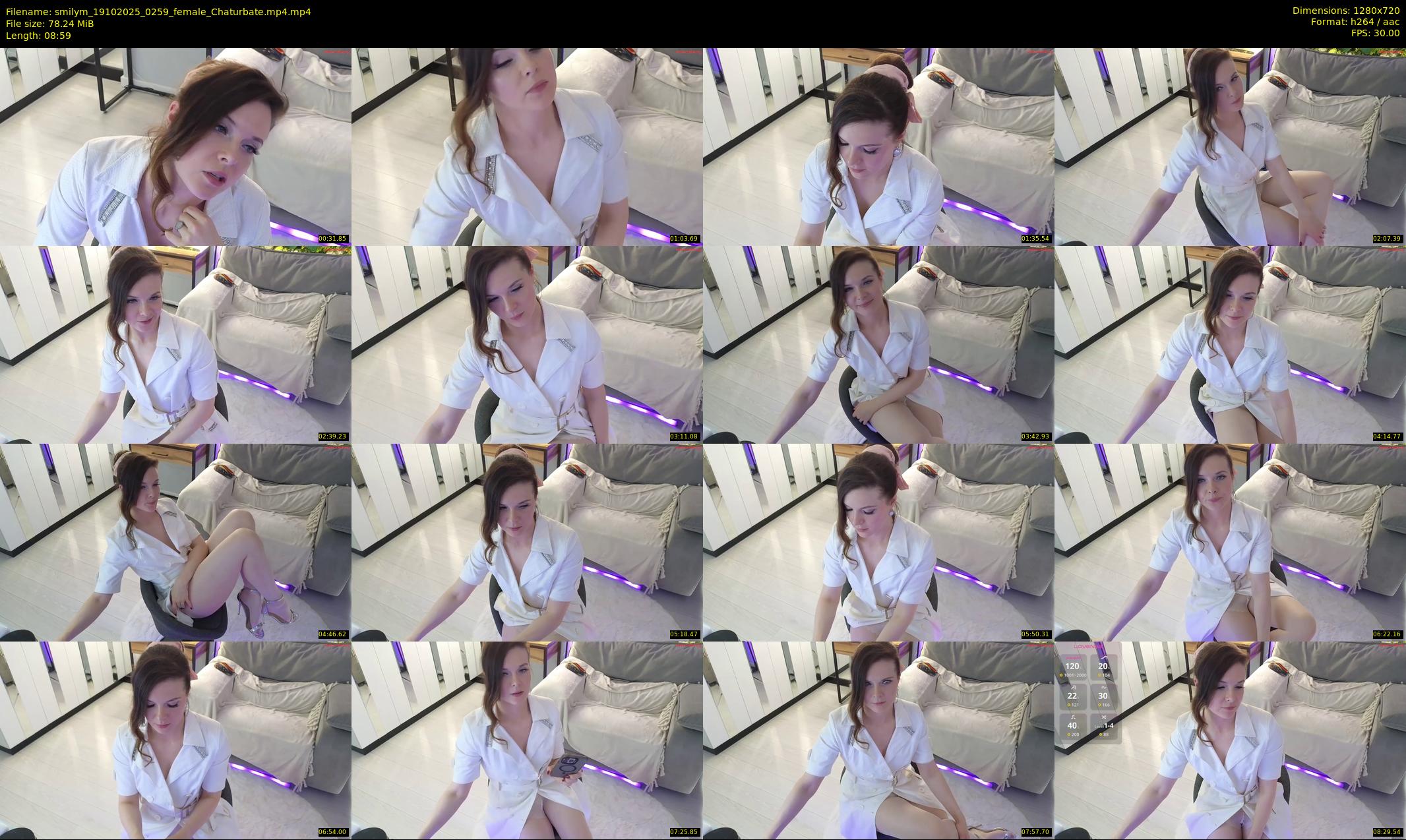 smilym — 9 minute Chaturbate female cam show recording, 720p, Oct 19, 2025
