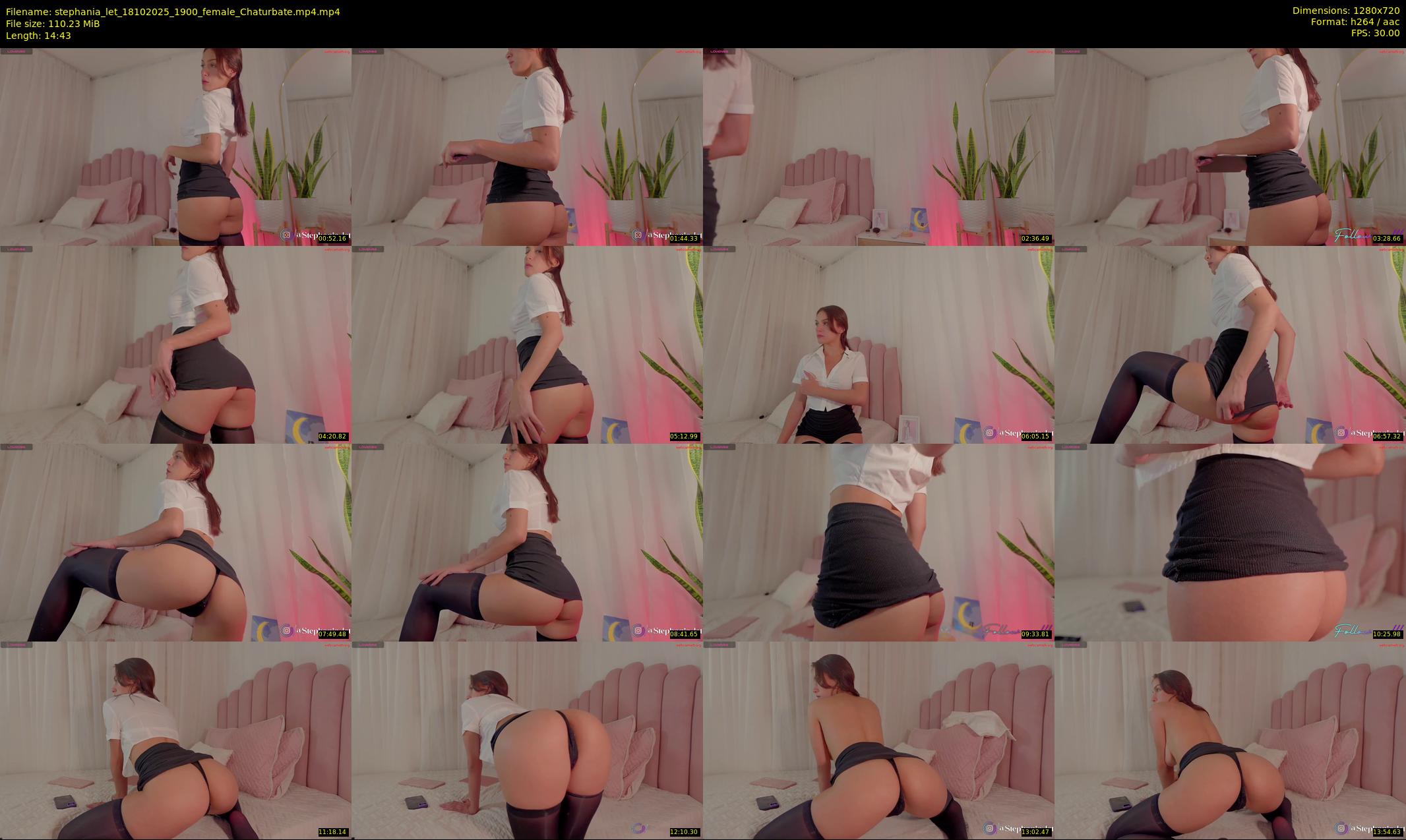 stephania_let — 15 minute Chaturbate female cam show recording, 720p, Oct 18, 2025