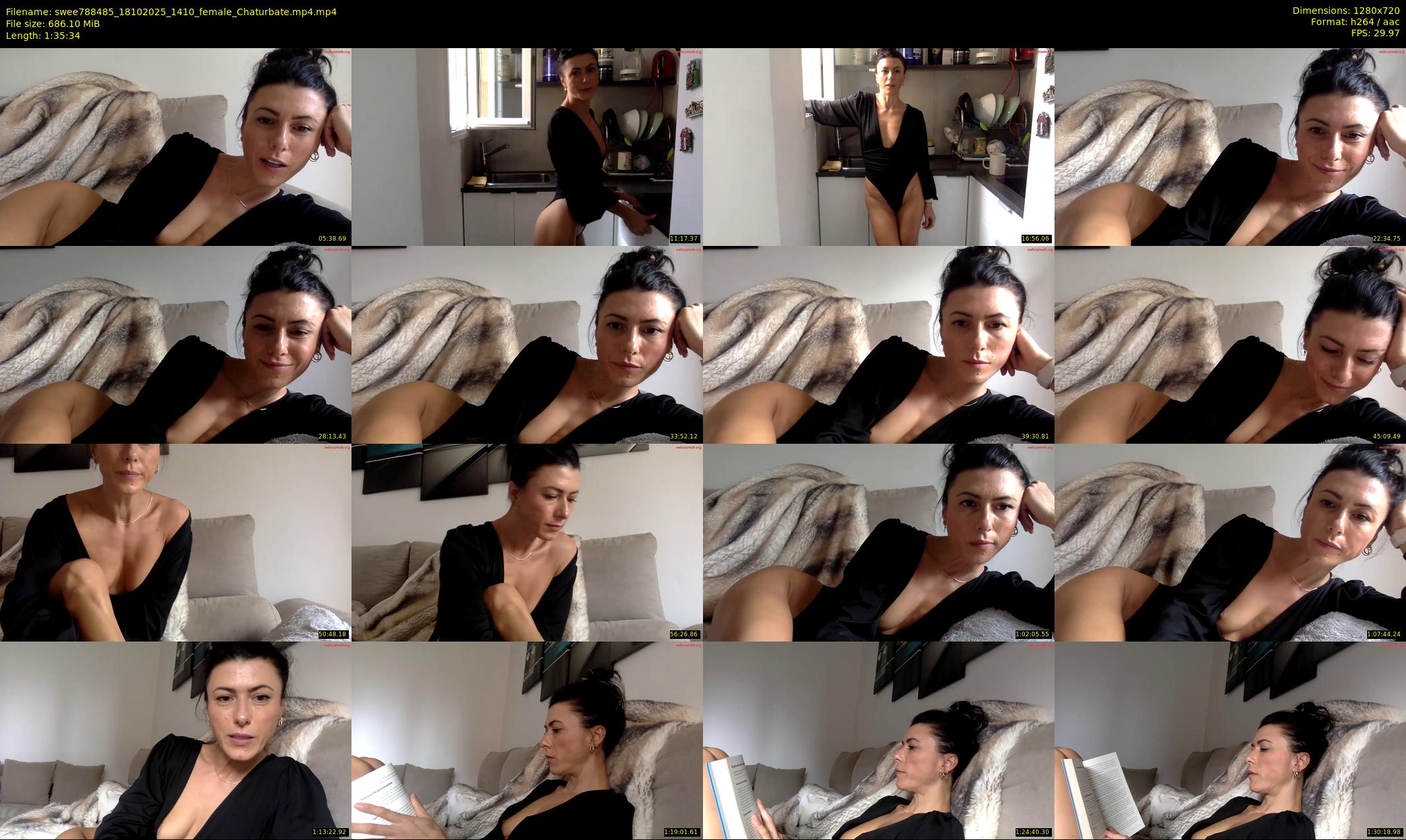 swee788485 — 96 minute Chaturbate female cam show recording, 720p, Oct 18, 2025