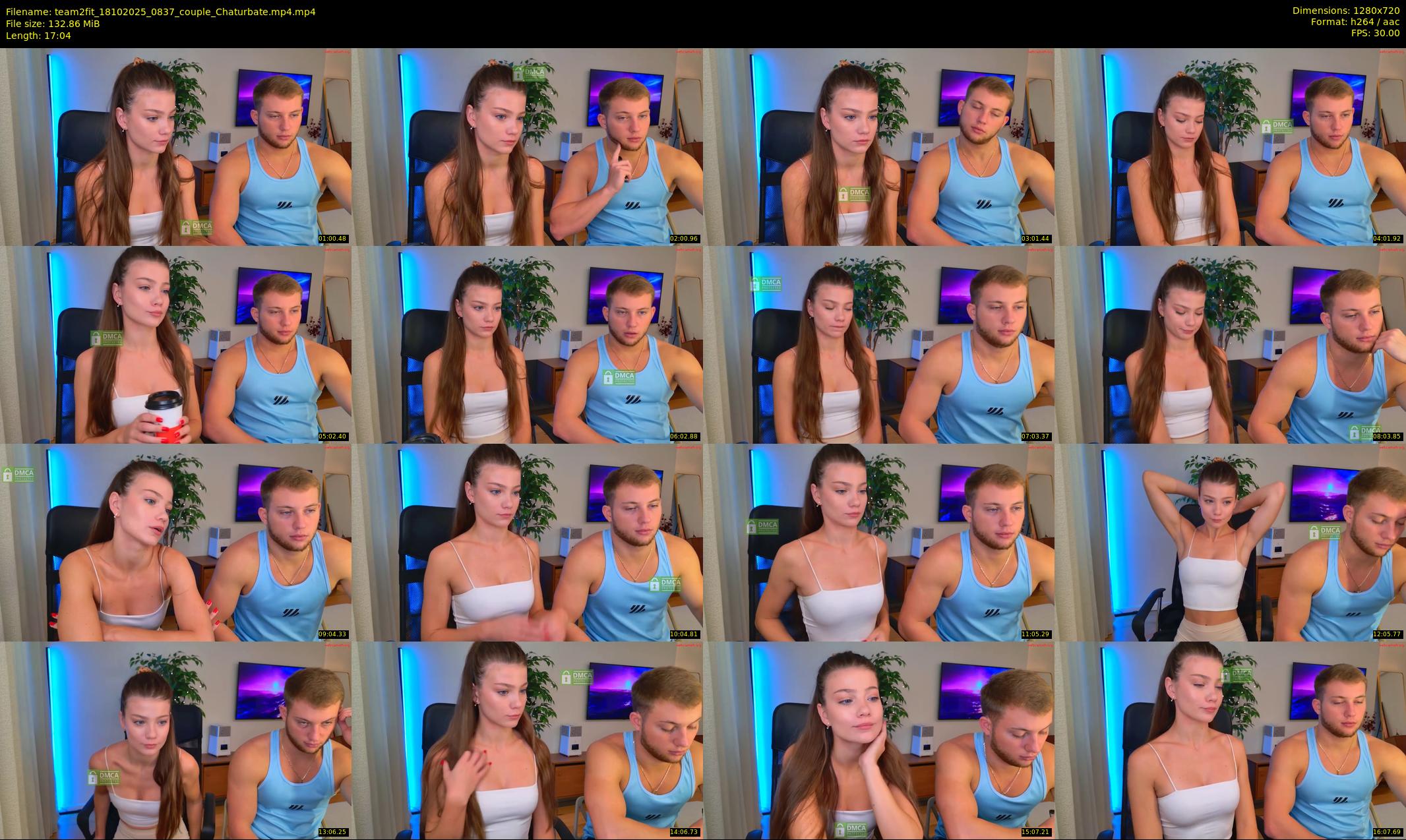 team2fit — 18 minute Chaturbate couple cam show recording, 720p, Oct 18, 2025