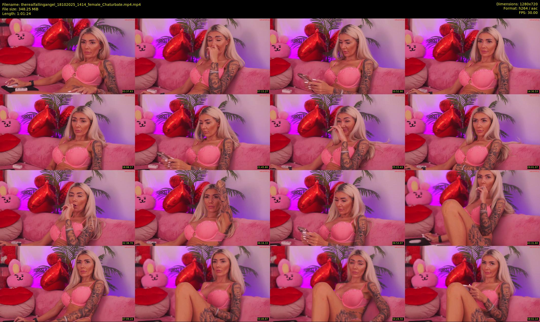 therealfallingangel — 62 minute Chaturbate female cam show recording, 720p, Oct 18, 2025