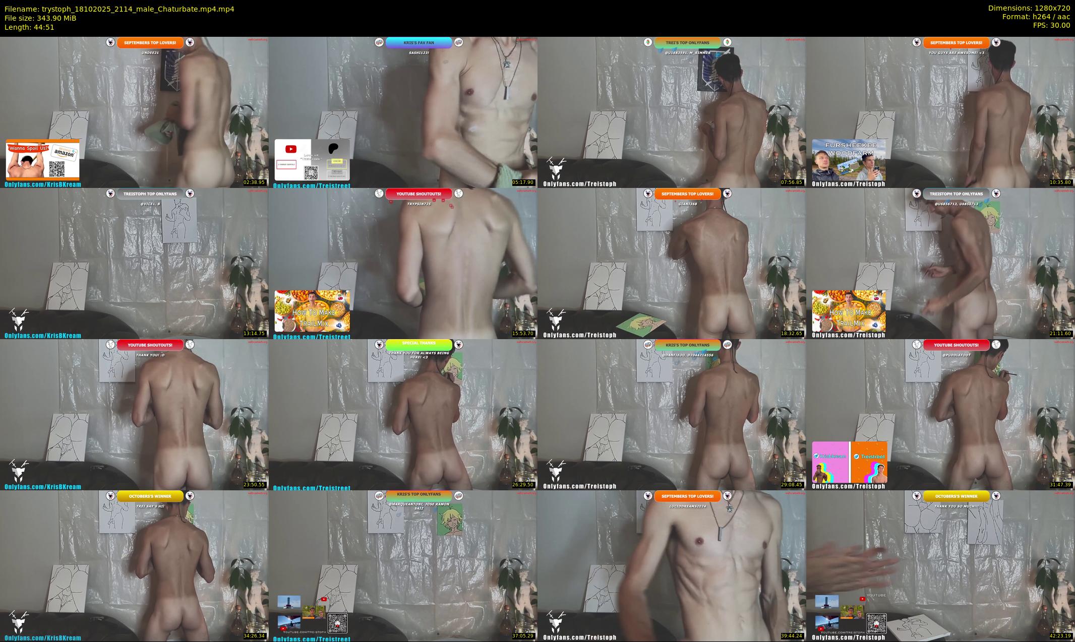 trystoph — 45 minute Chaturbate male cam show recording, 720p, Oct 18, 2025