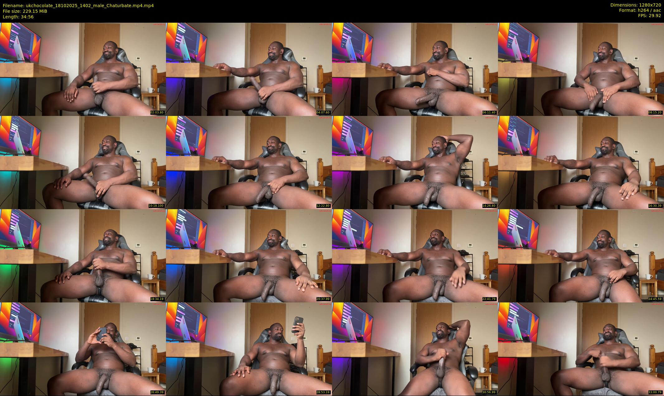 ukchocolate — 35 minute Chaturbate male cam show recording, 720p, Oct 18, 2025