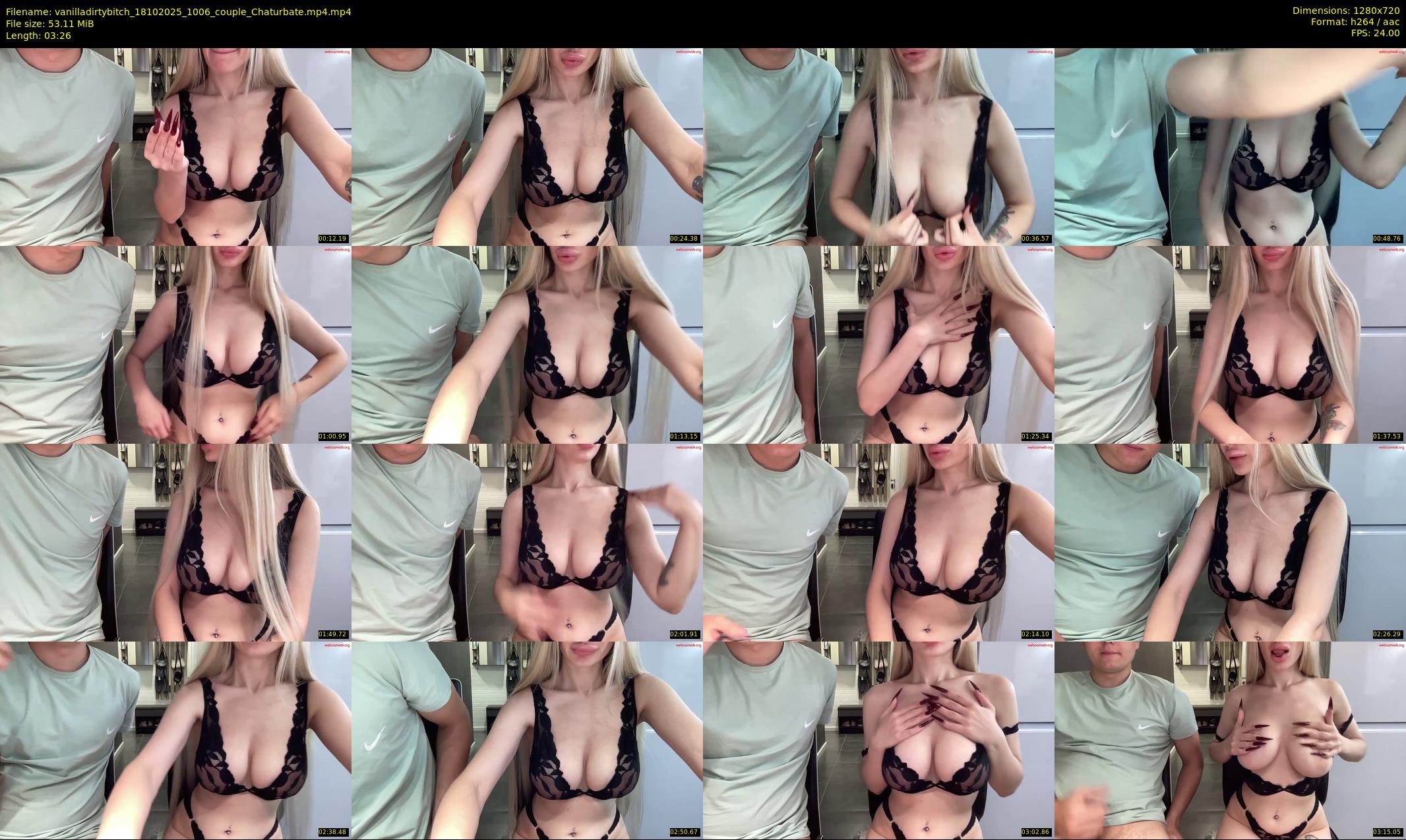 vanilladirtybitch — 4 minute Chaturbate couple cam show recording, 720p, Oct 18, 2025