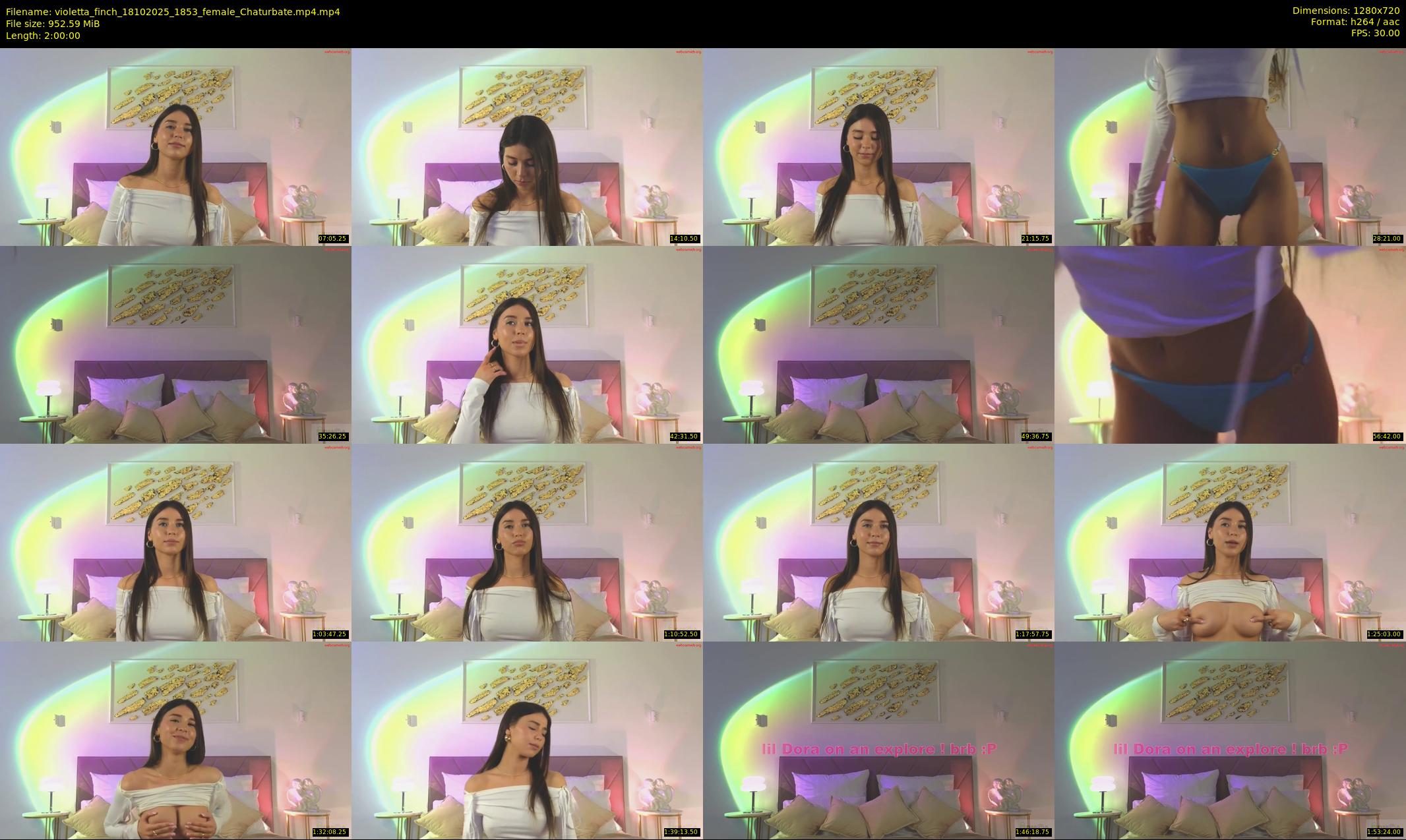 violetta_finch — 120 minute Chaturbate female cam show recording, 720p, Oct 18, 2025