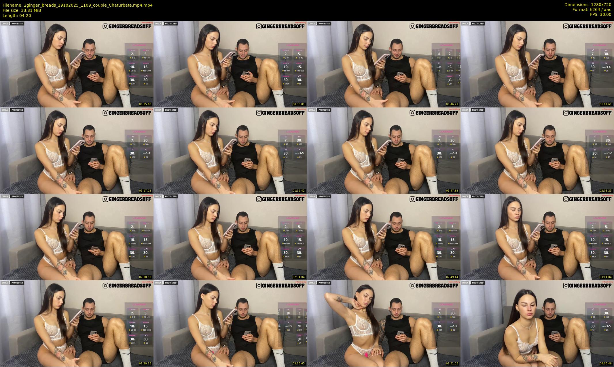 2ginger_breads — 5 minute Chaturbate couple cam show recording, 720p, Oct 19, 2025