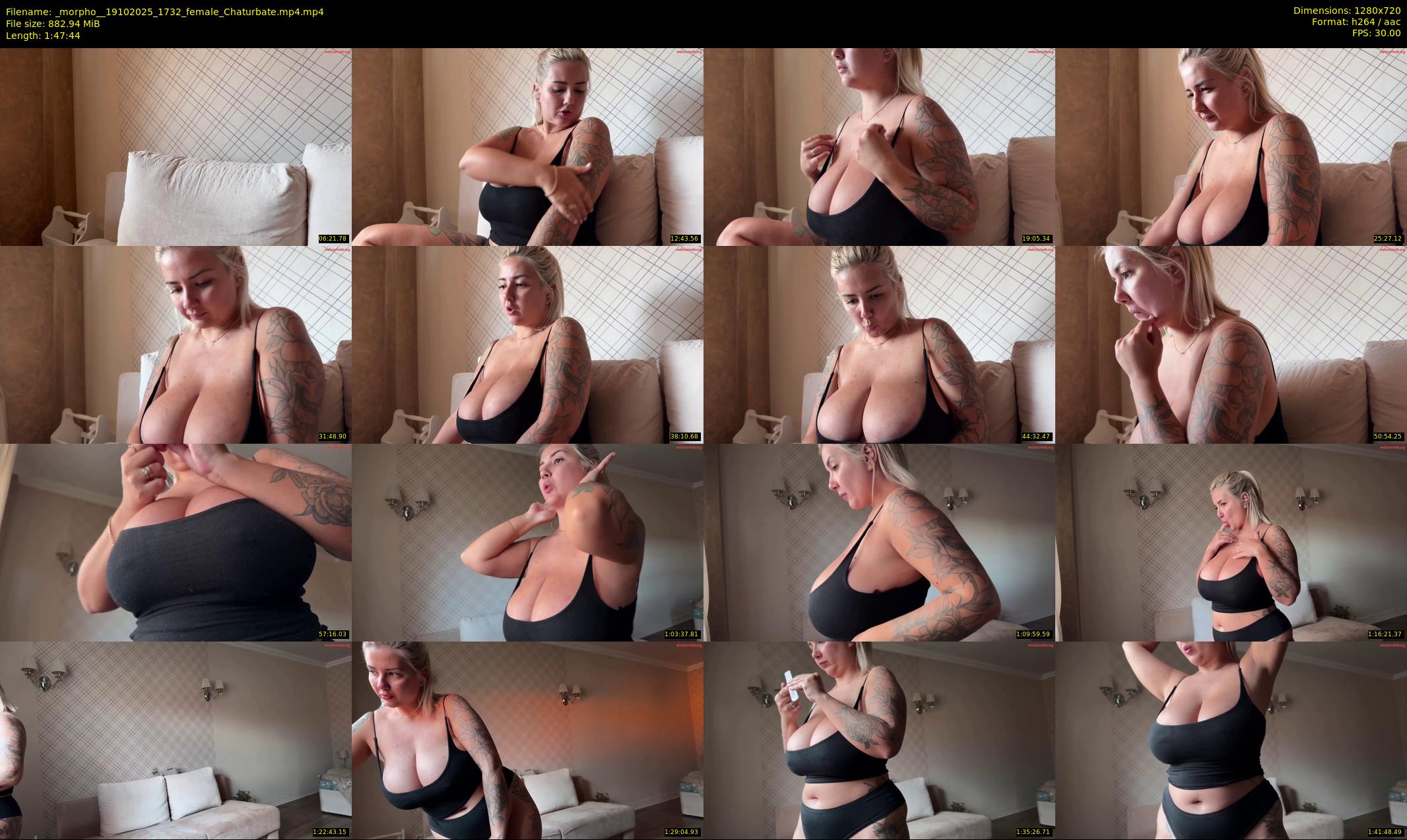 _morpho_ — 108 minute Chaturbate female cam show recording, 720p, Oct 19, 2025