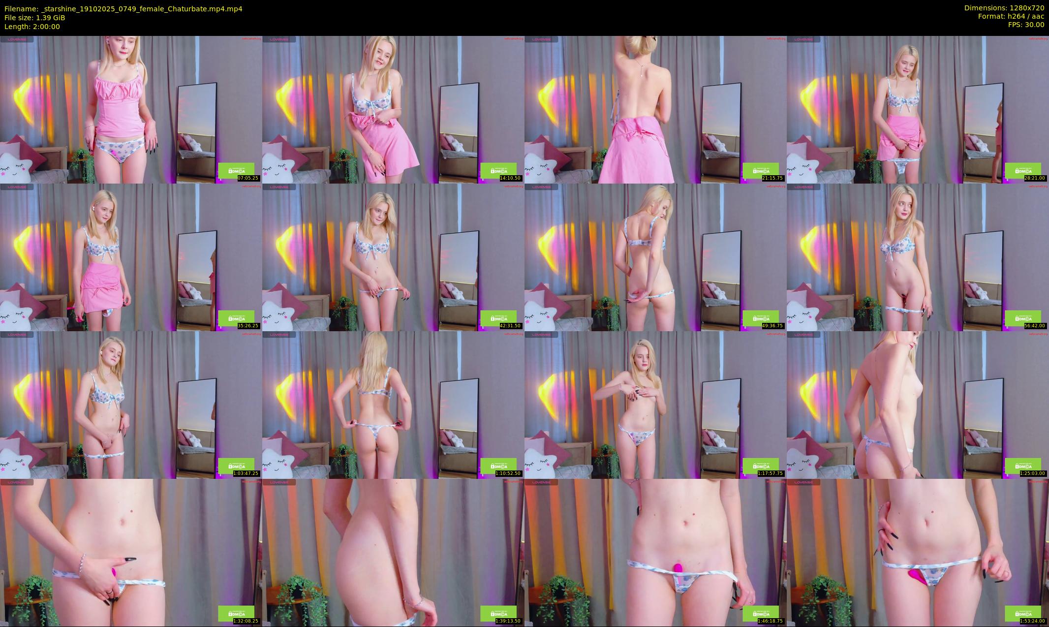 _starshine — 120 minute Chaturbate female cam show recording, 720p, Oct 19, 2025