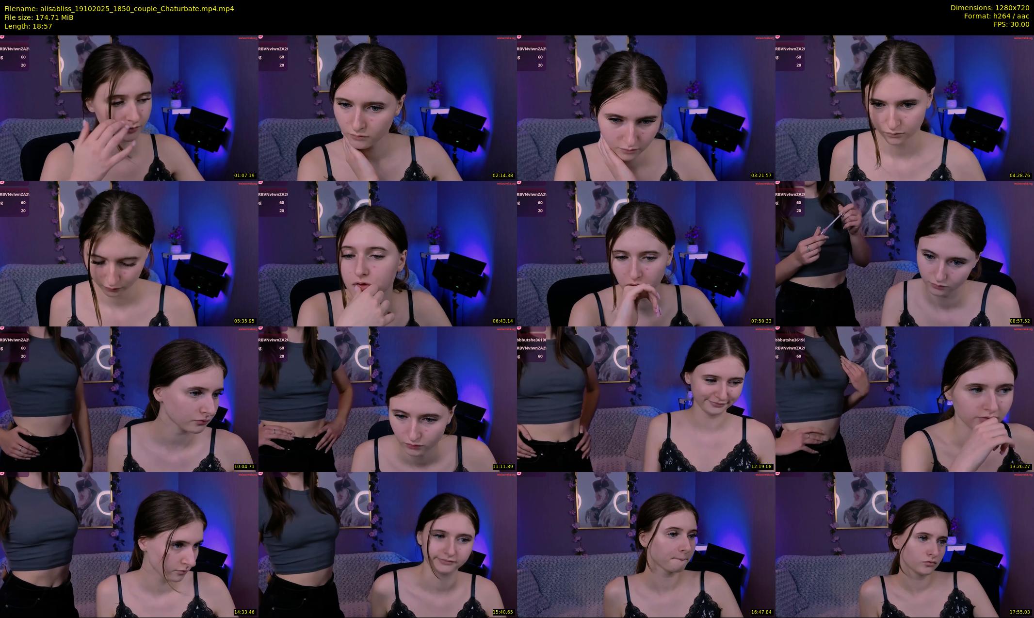 alisabliss — 19 minute Chaturbate female cam show recording, 720p, Oct 19, 2025