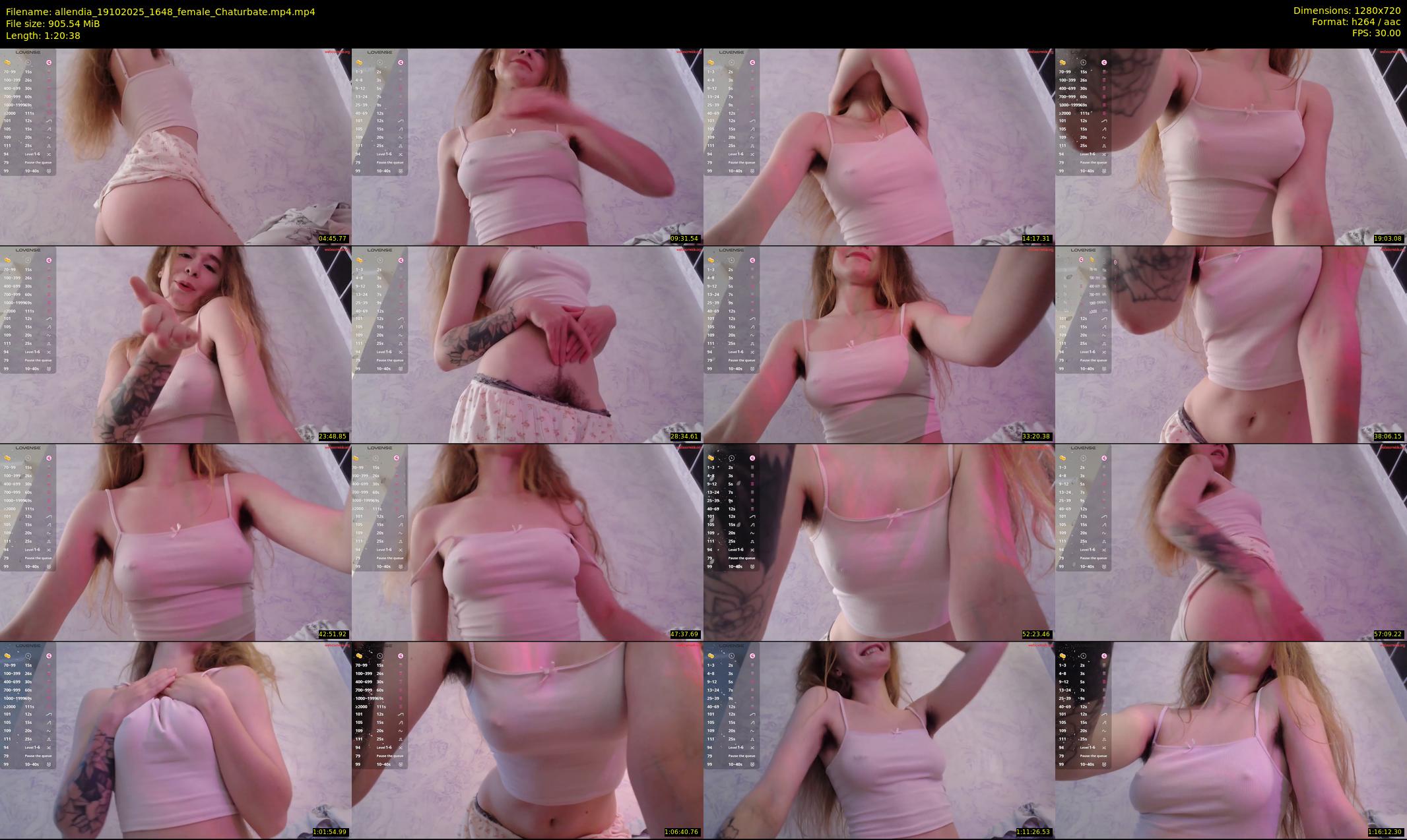 allendia — 81 minute Chaturbate female cam show recording, 720p, Oct 19, 2025