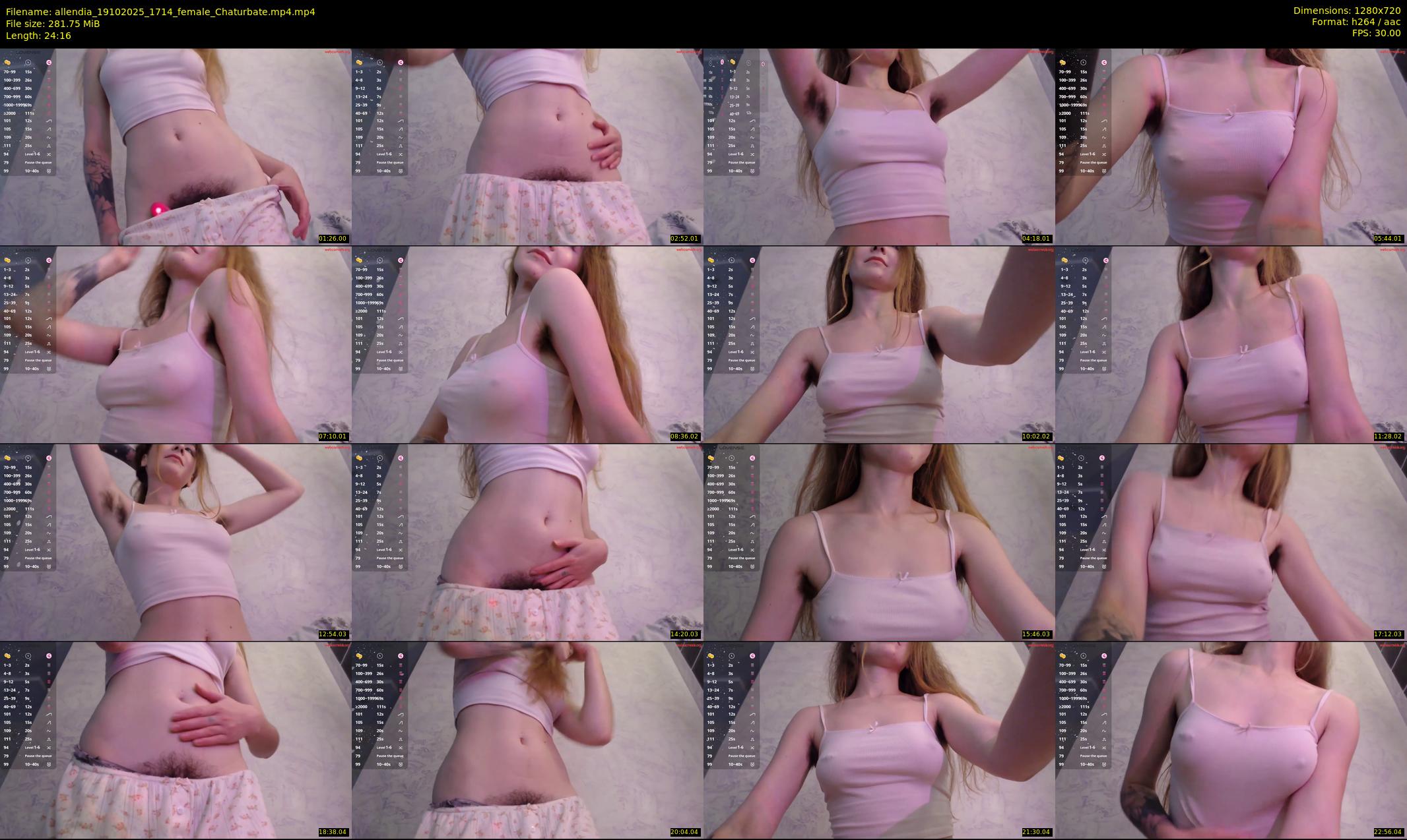 allendia — 25 minute Chaturbate female cam show recording, 720p, Oct 19, 2025