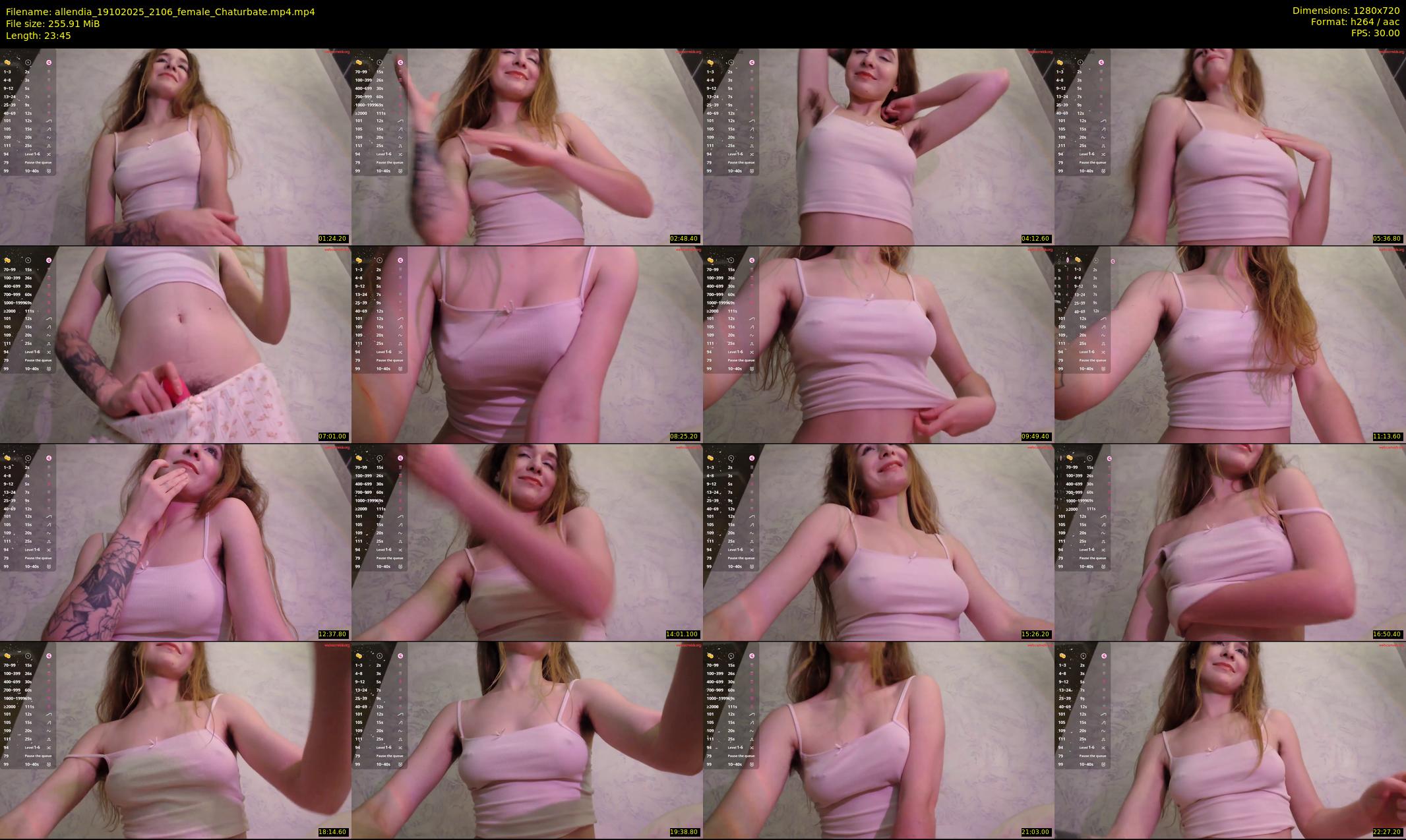allendia — 24 minute Chaturbate female cam show recording, 720p, Oct 19, 2025