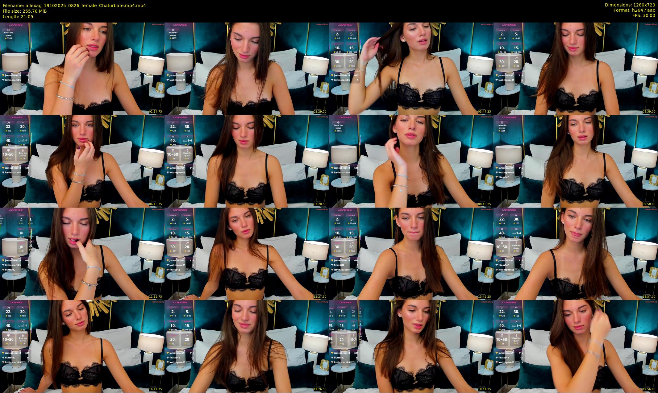 allexag — 22 minute Chaturbate female cam show recording, 720p, Oct 19, 2025