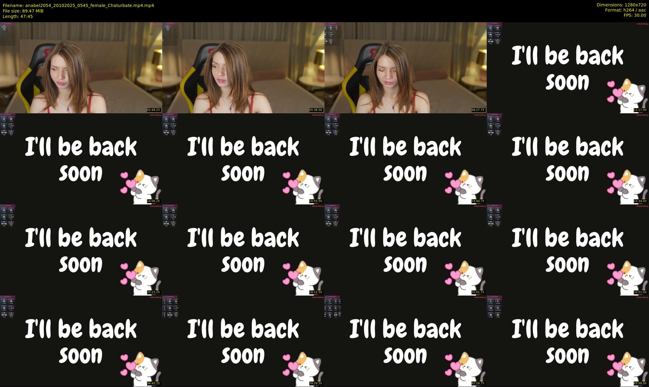 anabel2054 — 48 minute Chaturbate female cam show recording, 720p, Oct 20, 2025