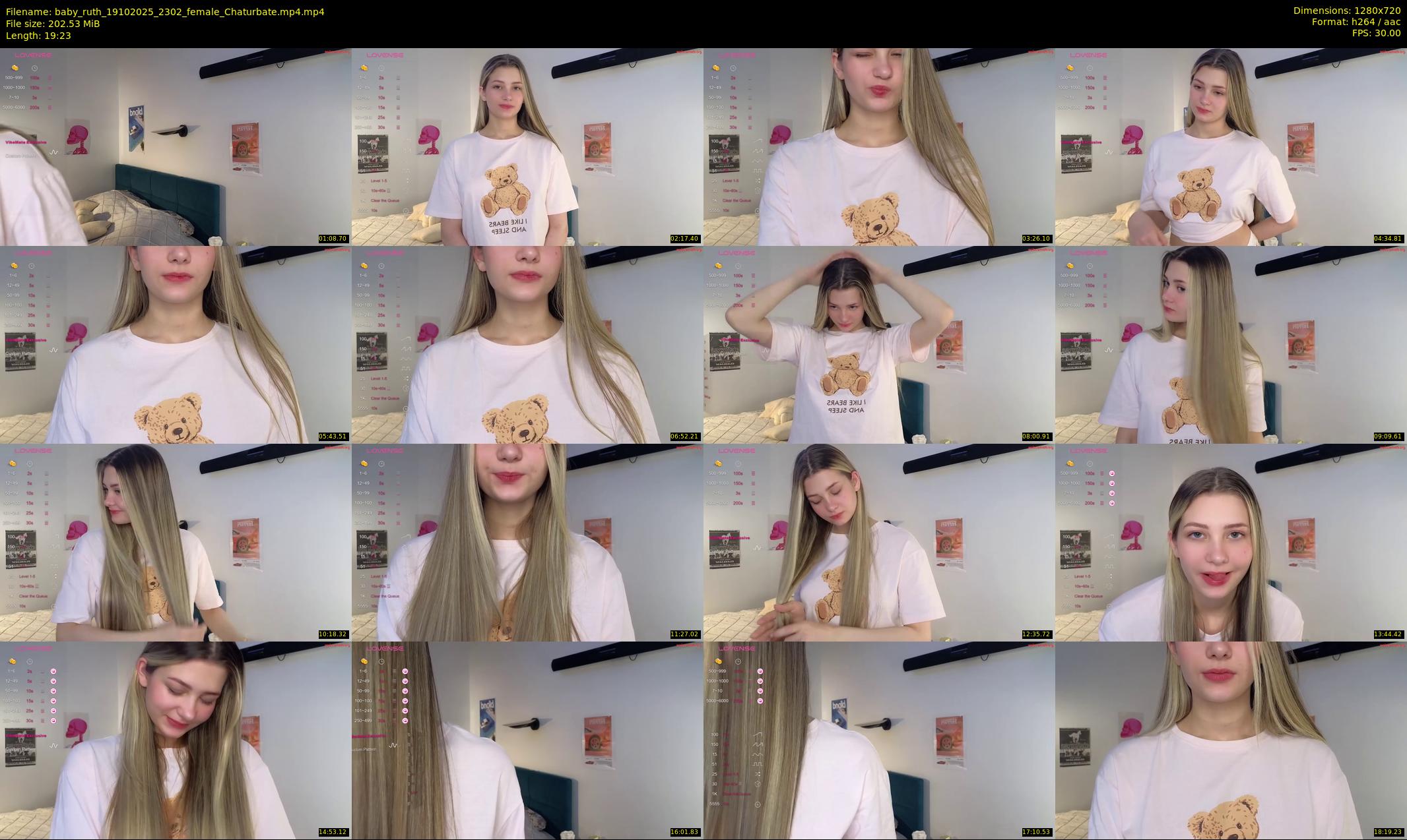 baby_ruth — 20 minute Chaturbate female cam show recording, 720p, Oct 19, 2025