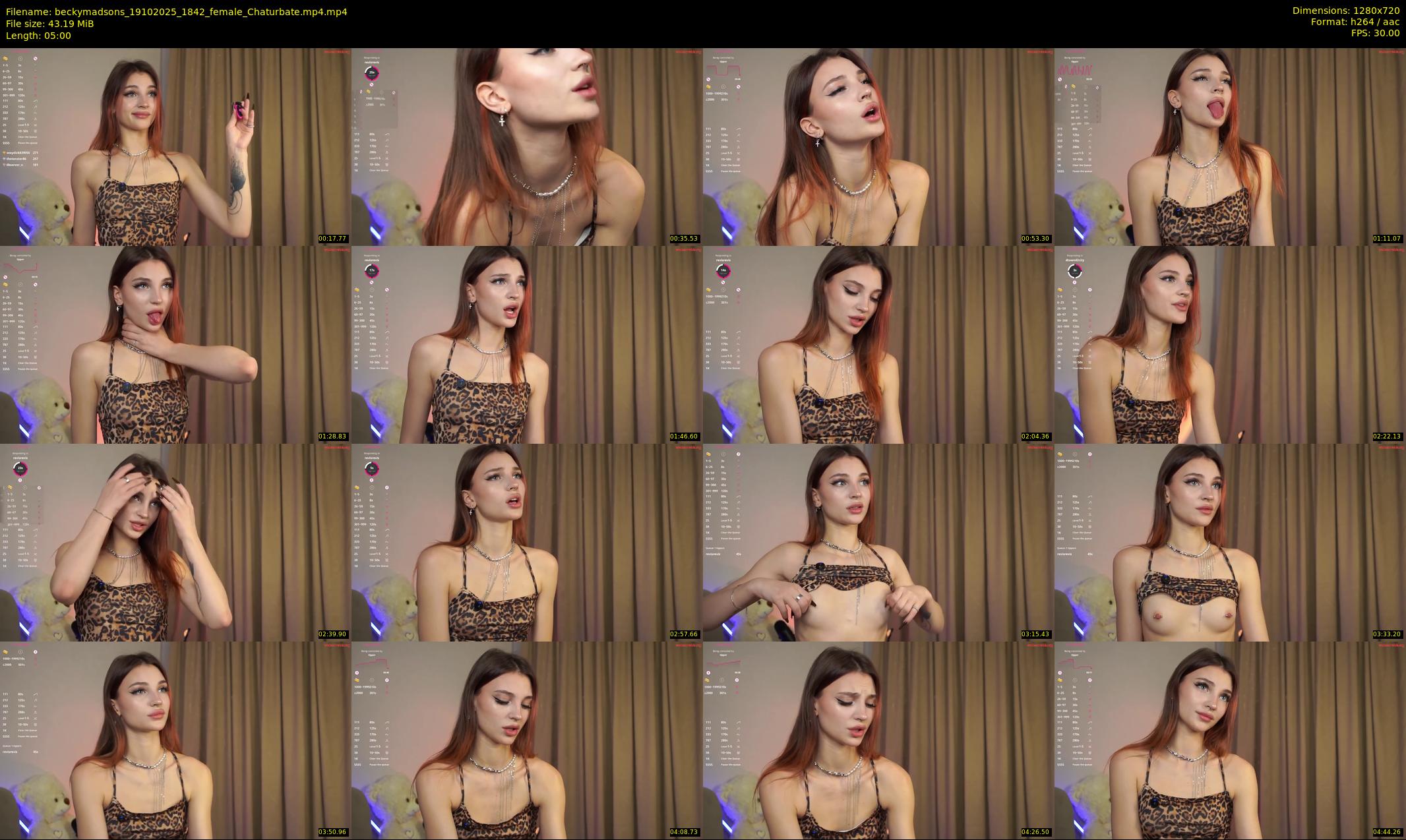 beckymadsons — 5 minute Chaturbate female cam show recording, 720p, Oct 19, 2025