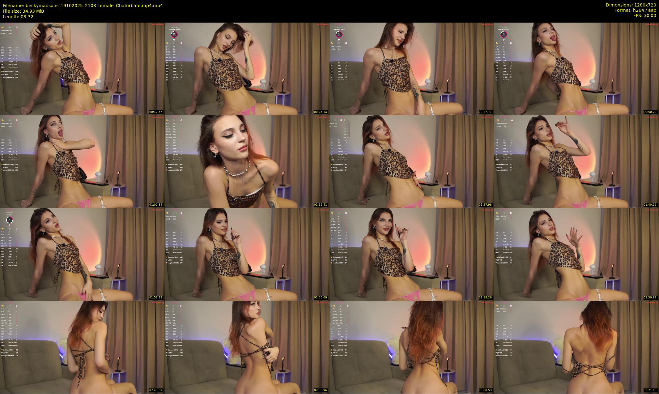 beckymadsons — 4 minute Chaturbate female cam show recording, 720p, Oct 19, 2025