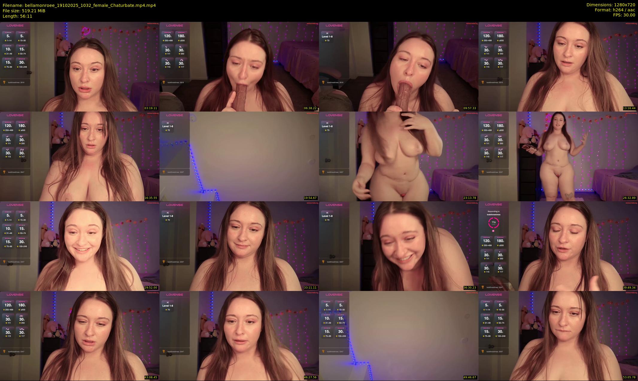 bellamonroee — 57 minute Chaturbate female cam show recording, 720p, Oct 19, 2025