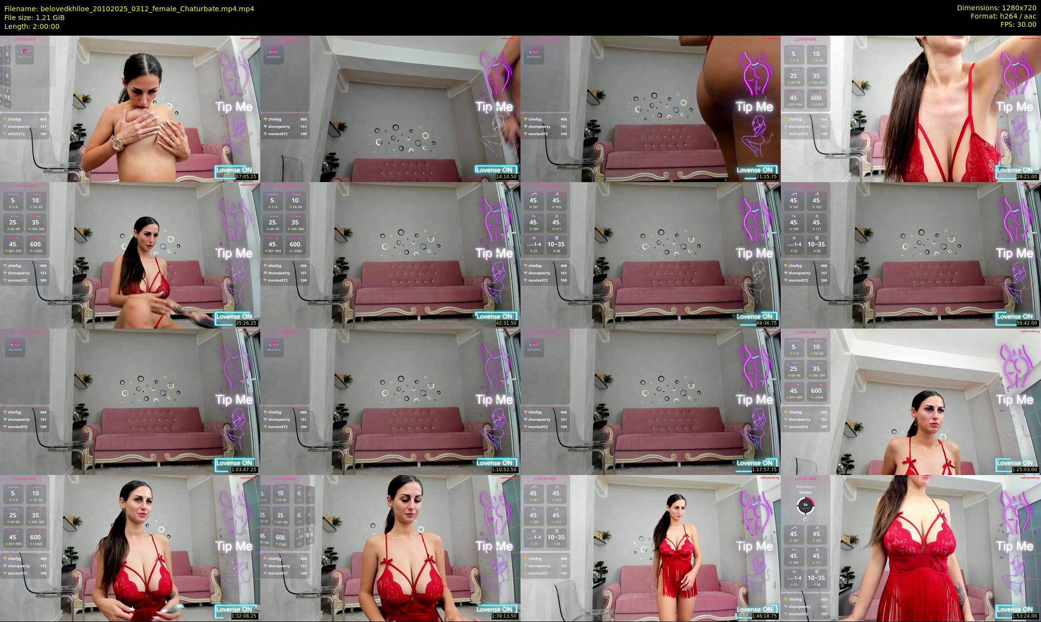 belovedkhlloe — 120 minute Chaturbate female cam show recording, 720p, Oct 20, 2025