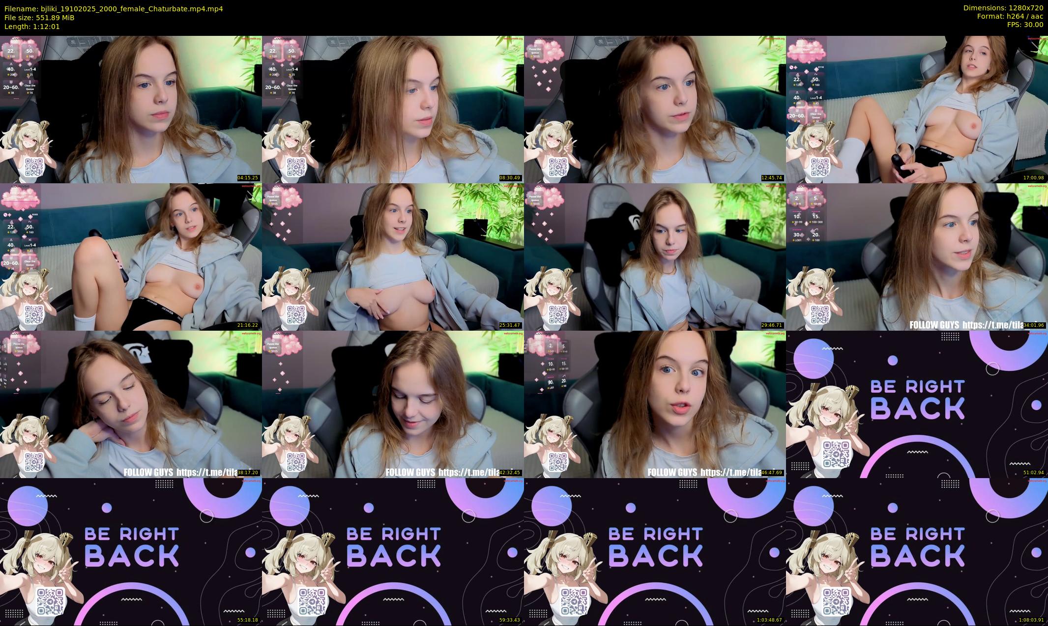 bjliki — 73 minute Chaturbate couple cam show recording, 720p, Oct 19, 2025